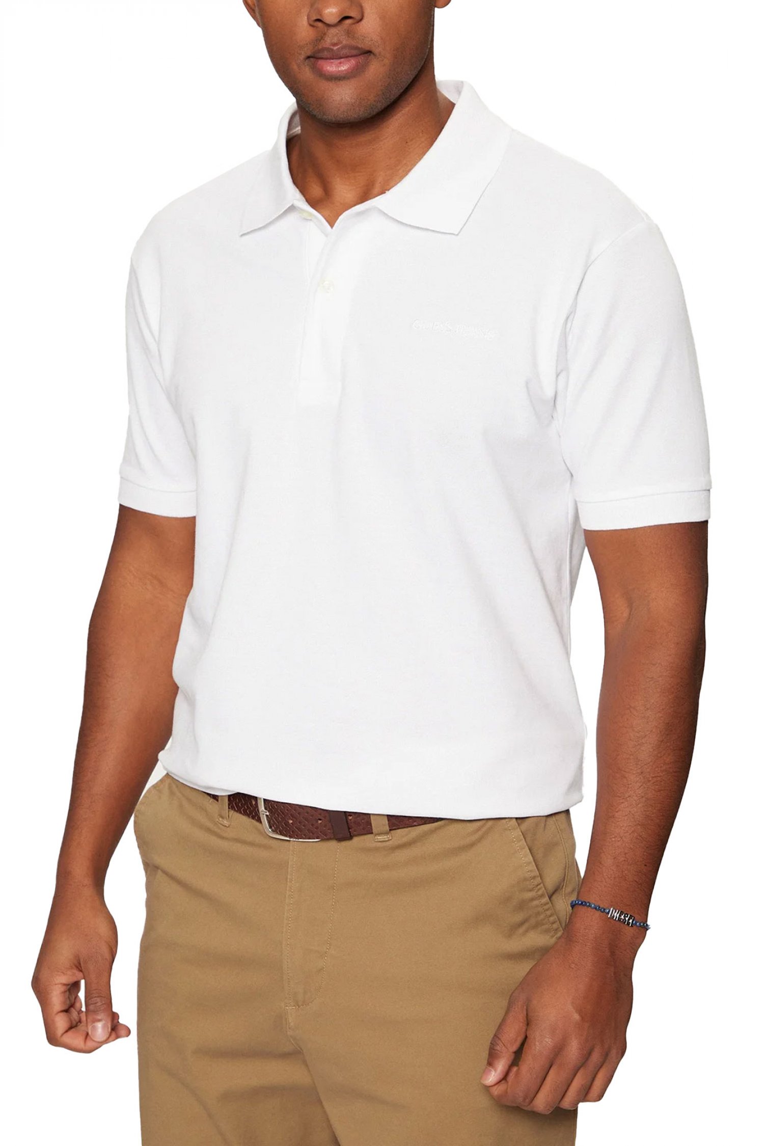 GUESS JEANS POLO LOGO ΛΕΥΚΟ