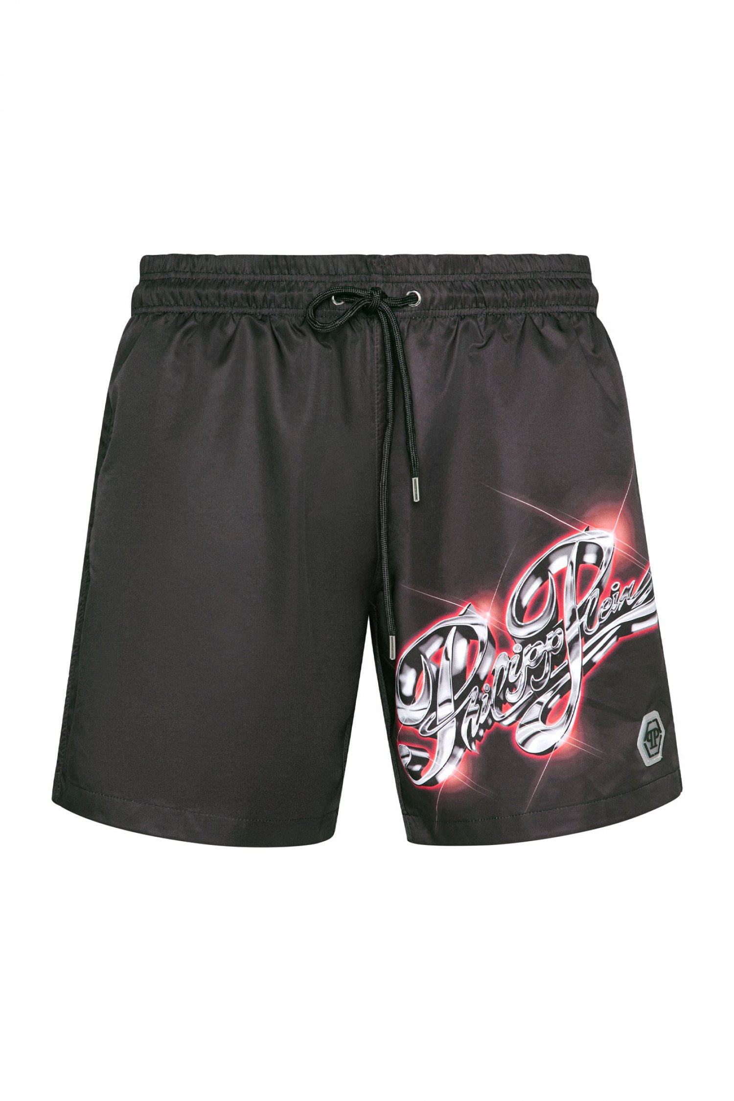 PHILIPP PLEIN ΜΑΓΙΩ BOXER ΤΣΕΠΕΣ LOGO ΜΑΥΡΟ-ΚΟΚΚΙΝΟ