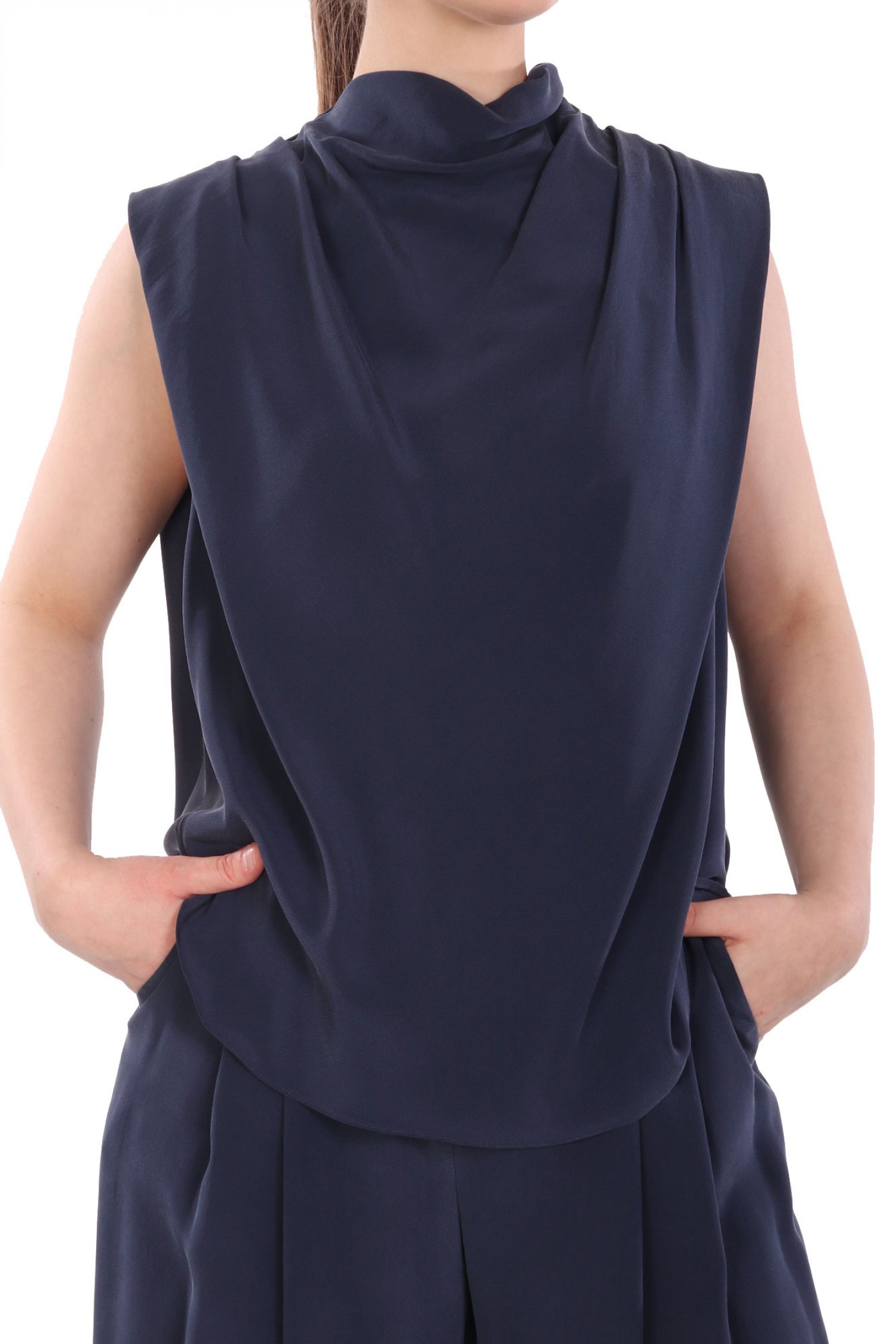 MARELLA TOP DONDOLO ΝΤΡΑΠΕ ΠΙΕΤΕΣ ΜΠΛΕ ΣΚΟΥΡΟ