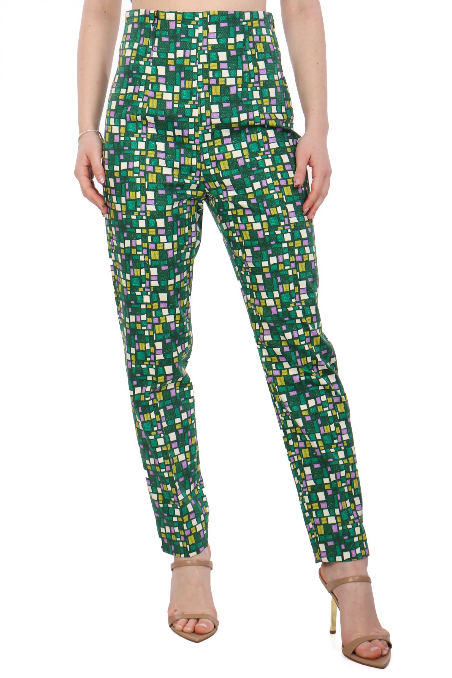 MAX MARA WEEKEND ΠΑΝΤΕΛΟΝΙ CHINO NUCCIA ΚΑΡΩ ΠΟΛΥΧΡΩΜΟ