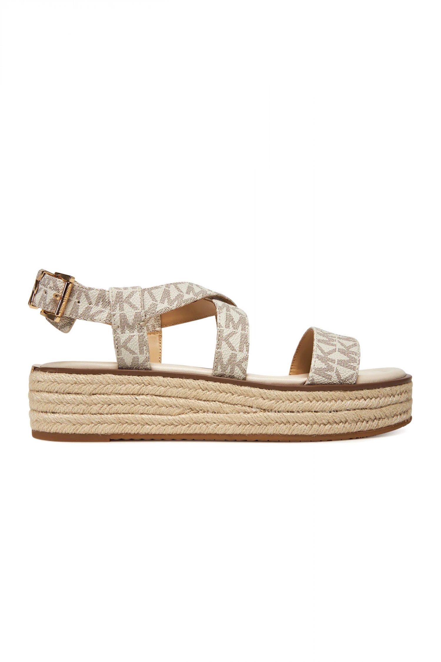 MICHAEL KORS ΠΑΠΟΥΤΣΙΑ ΠΕΔΙΛΑ LYNN ESPADRILLE SANDAL ALL OVER LOGO MΠΕΖ