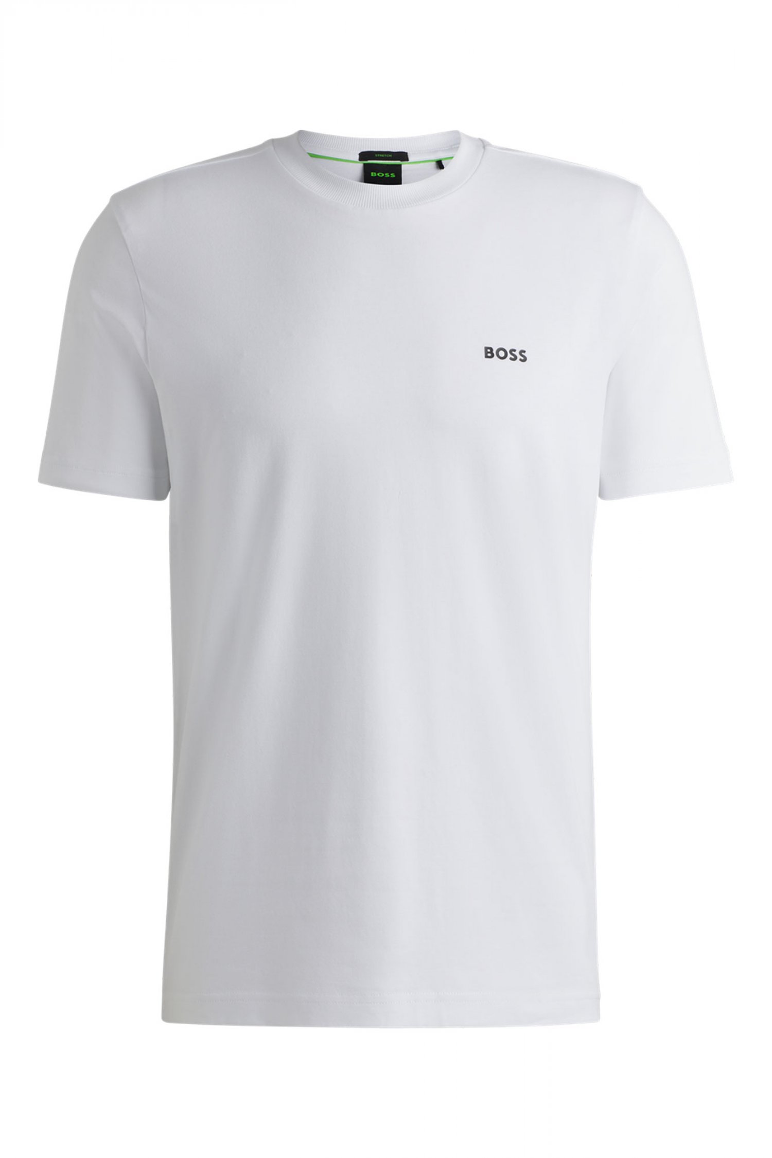BOSS ATHLEISURE T-SHIRT TEE LOGO ΛΕΥΚΟ