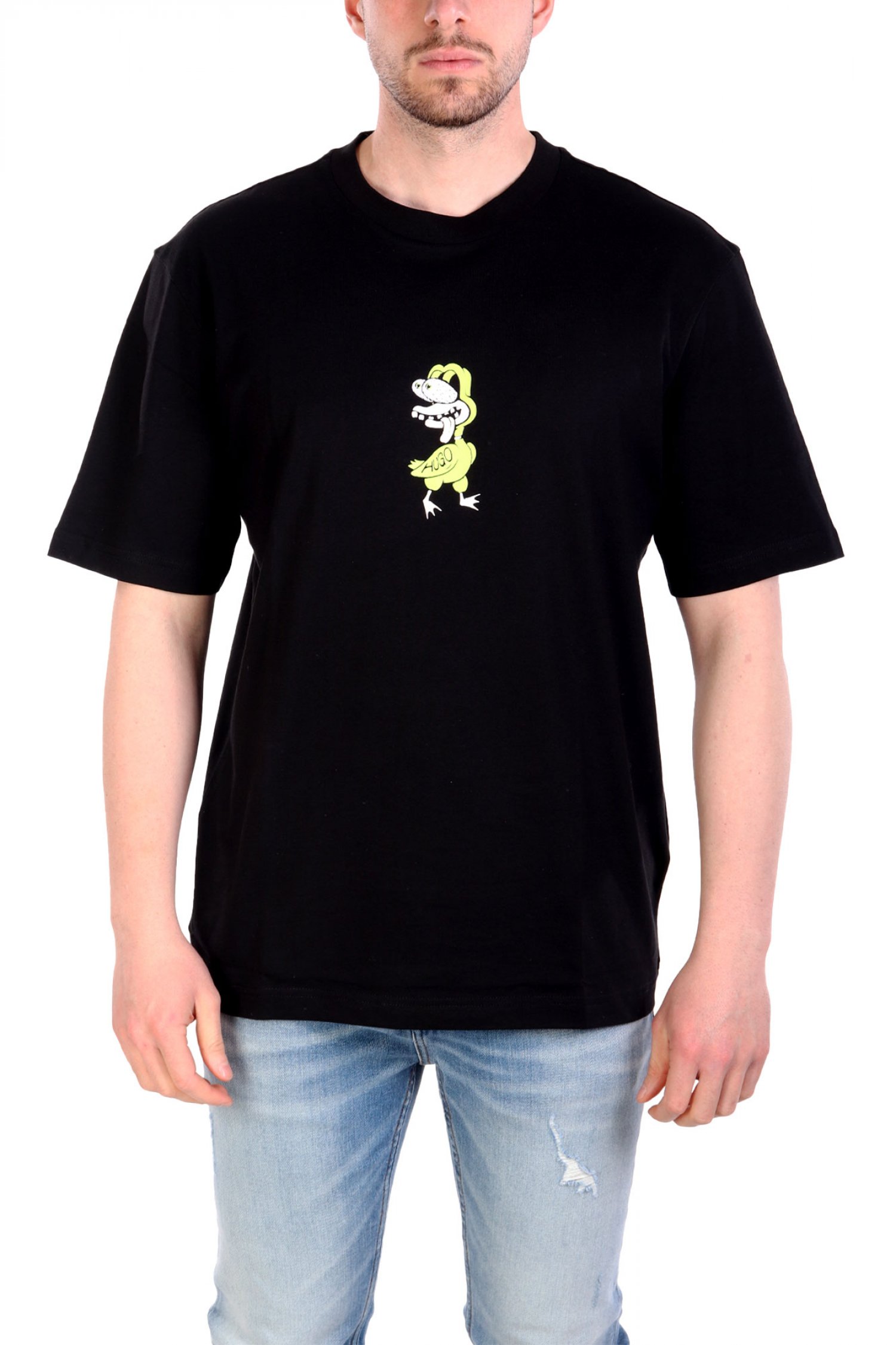 HUGO BLUE T-SHIRT NUTONGO ΜΑΥΡΟ