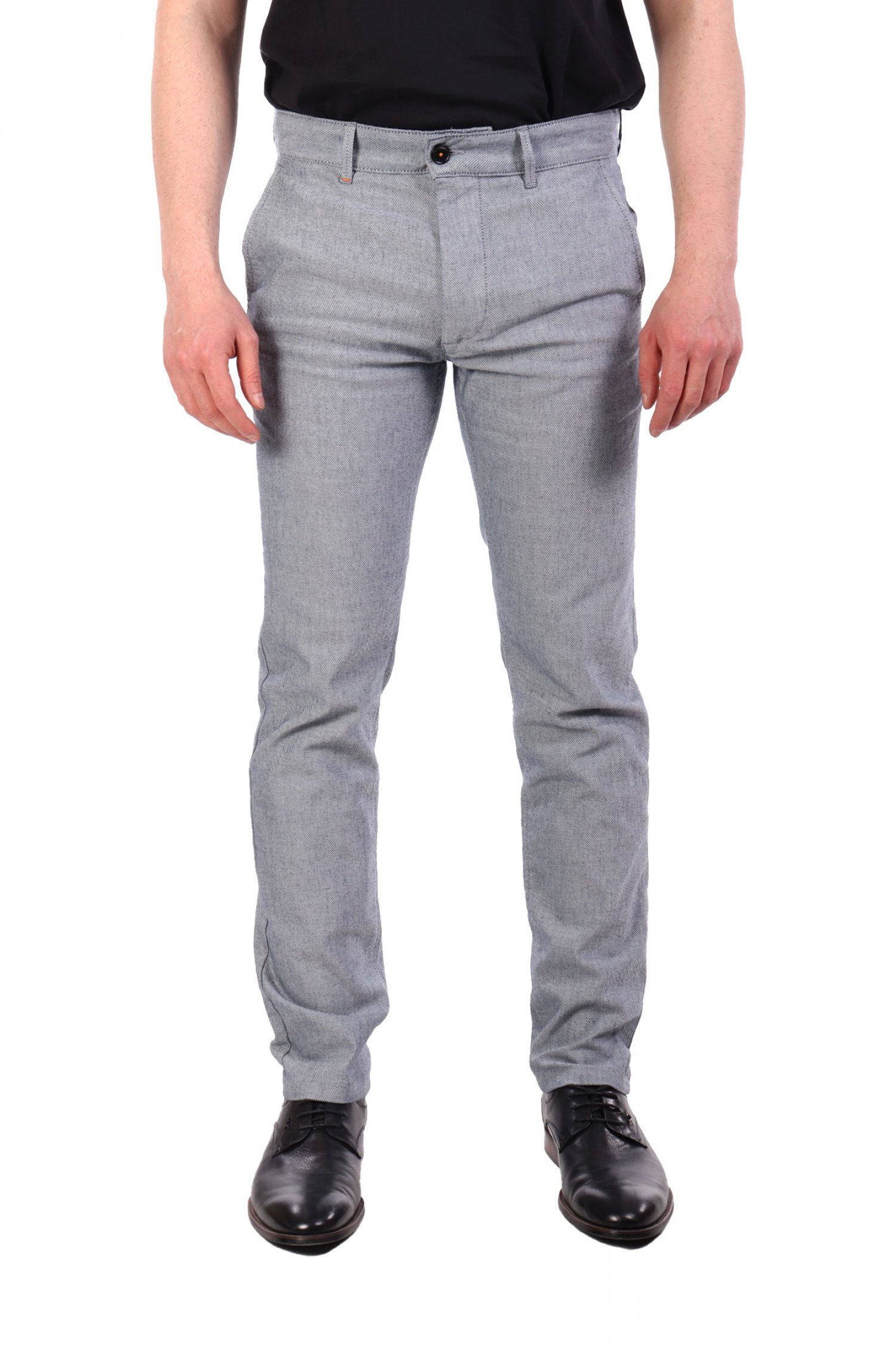 BOSS CASUAL ΠΑΝΤΕΛΟΝΙ CHINO ΜΙΚΡΟΣΧΕΔΙΟ SLIM FIT CHINO SLIM ΣΙΕΛ