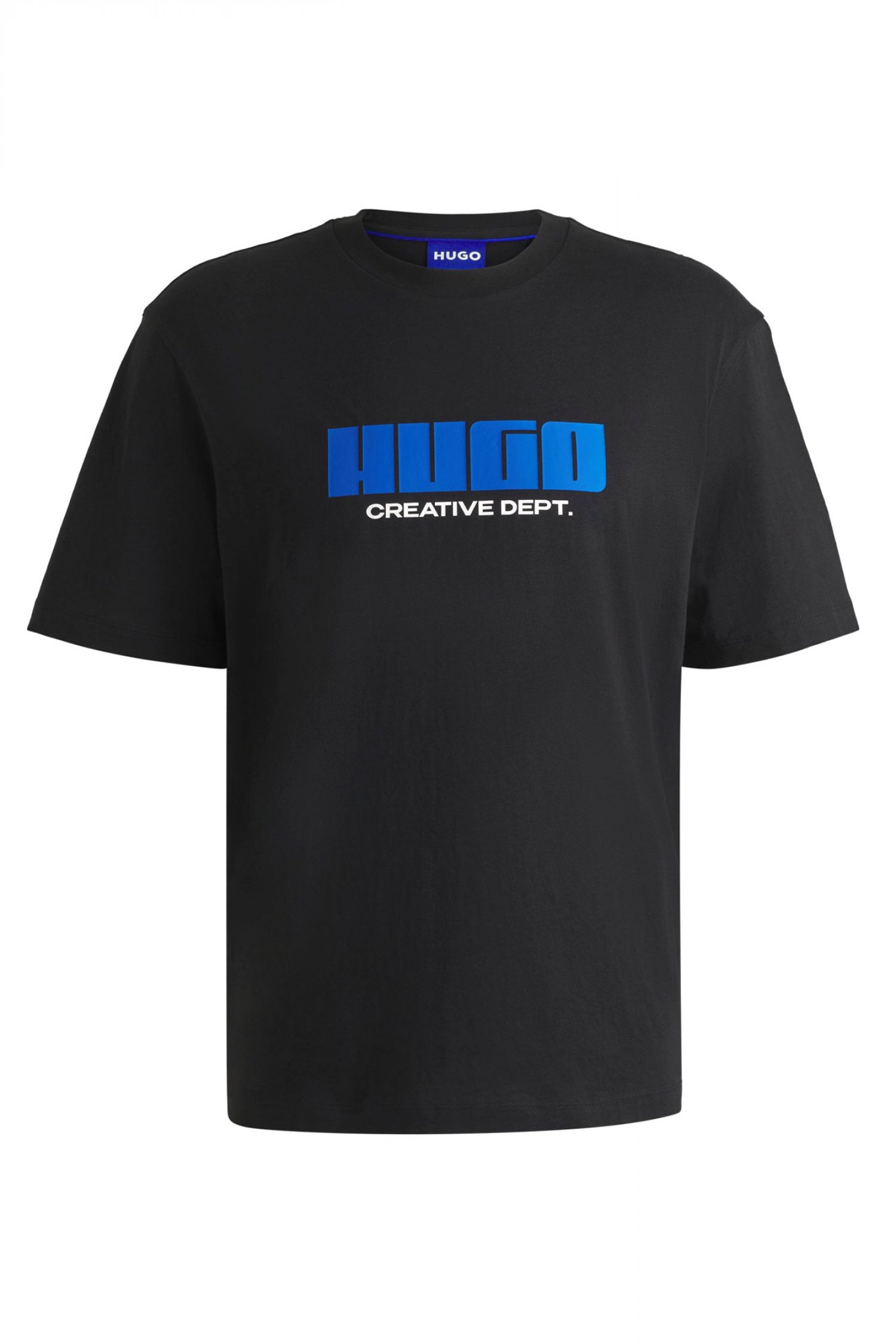 HUGO BLUE T-SHIRT NEWROMI ΜΑΥΡΟ