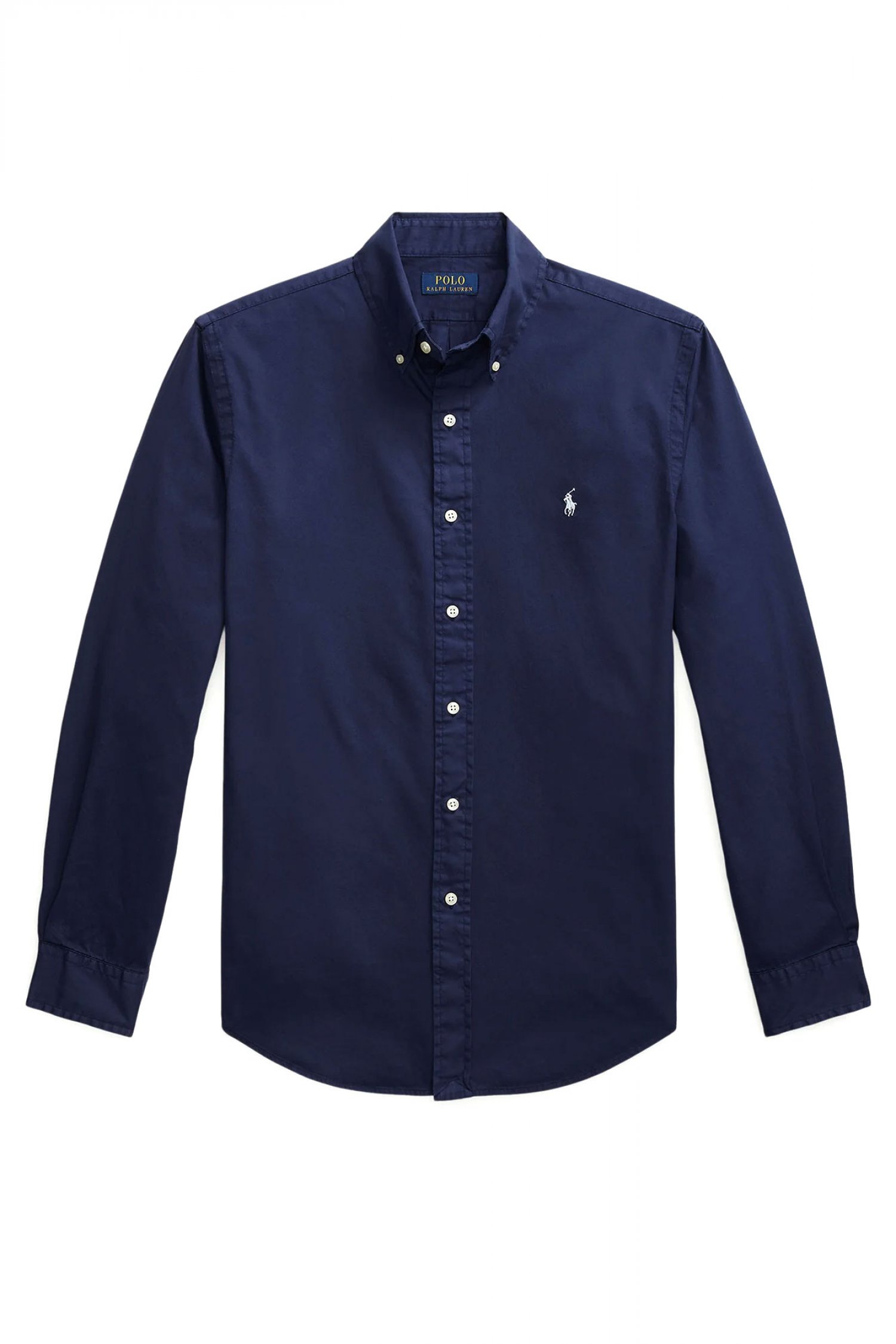 RALPH LAUREN ΠΟΥΚΑΜΙΣΟ BUTTON DOWN CUSTOM FIT FEATHER WEGHT TWILL ΜΠΛΕ