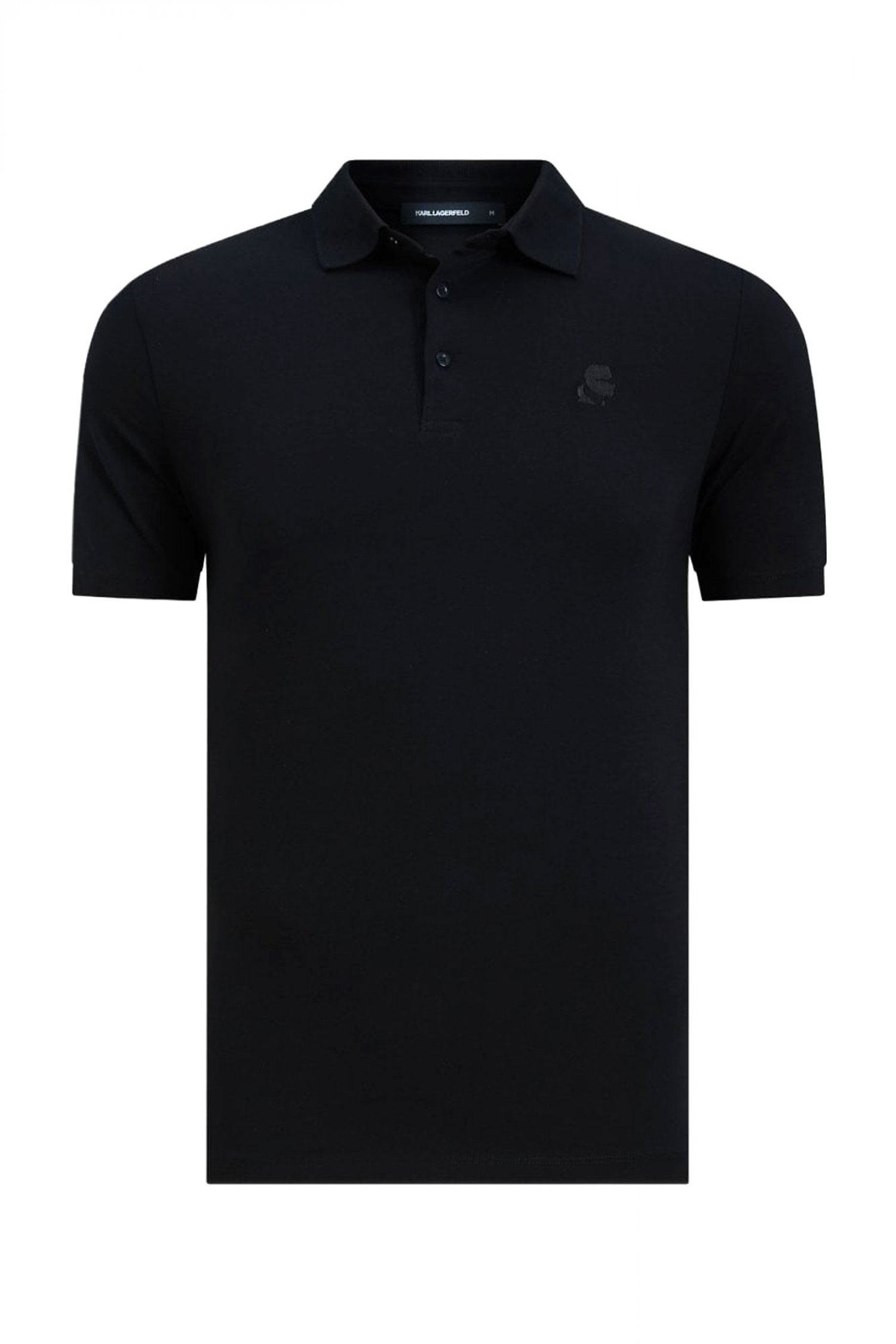 KARL LAGERFELD POLO LOGO ΜΑΥΡΟ
