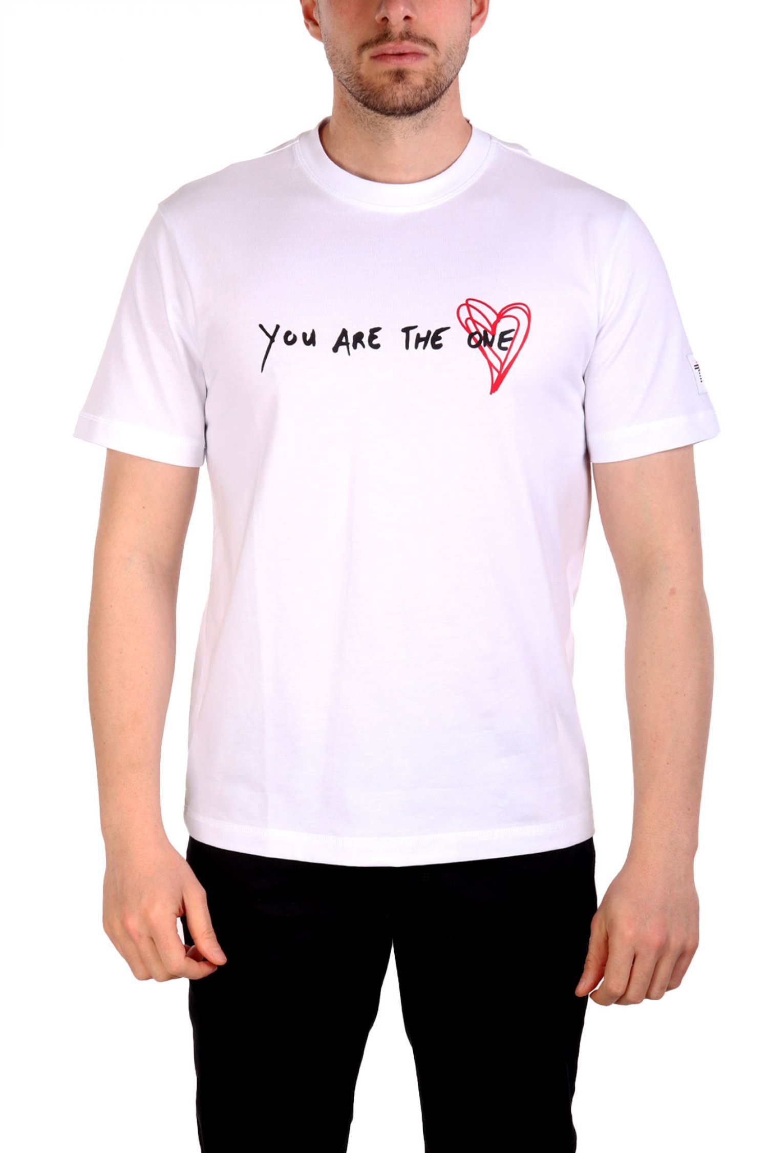 ARMANI 7 T-SHIRT LOGO HEART ΛΕΥΚΟ