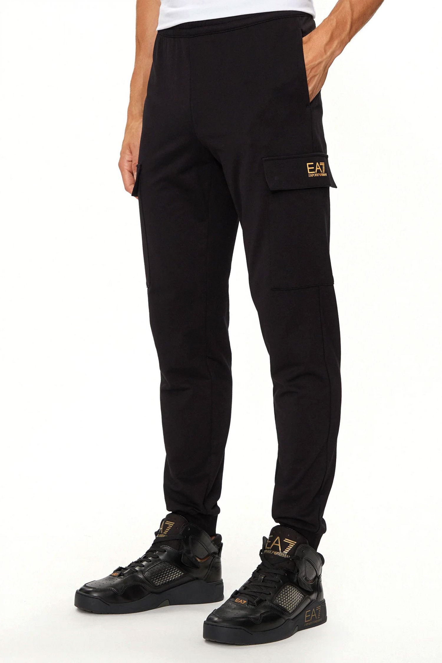 ARMANI 7 ΠΑΝΤΕΛΟΝΙ ΦΟΡΜΑ CARGO GOLD ΜΑΥΡΟ