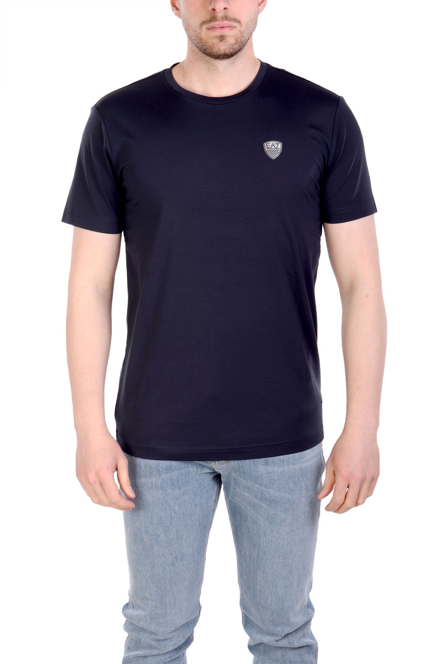 ARMANI 7 T-SHIRT LOGO ΜΠΛΕ