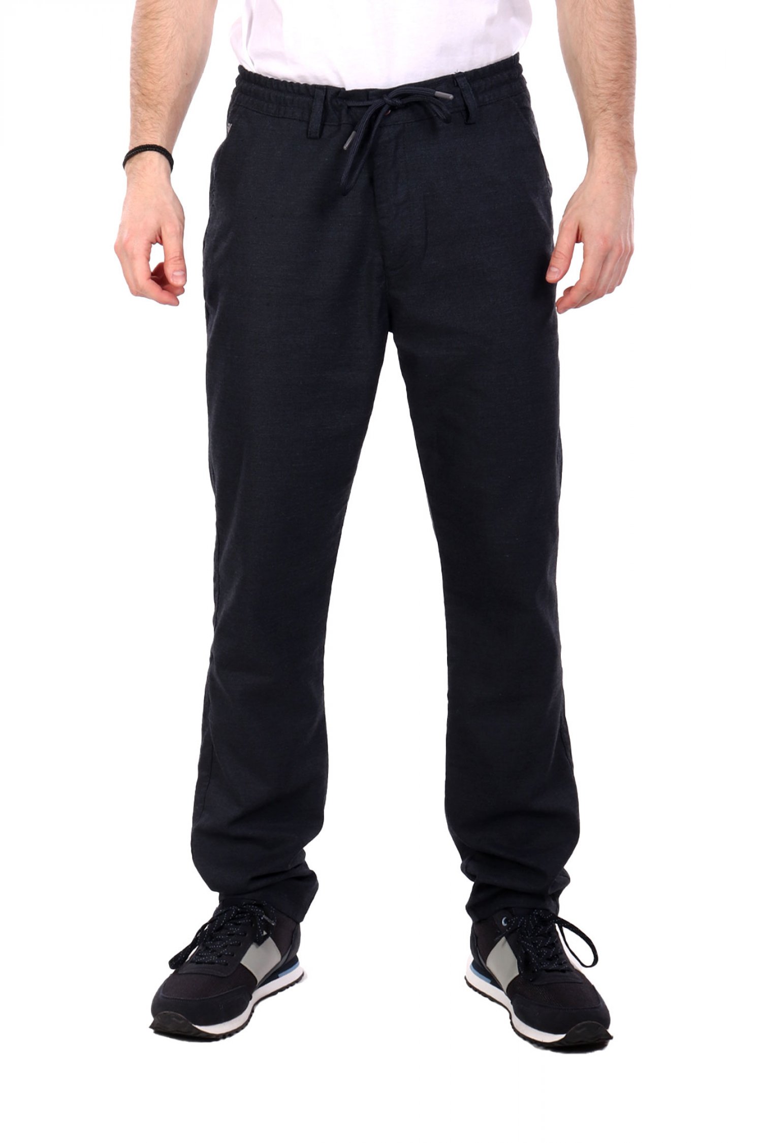 DORS DORS ΠΑΝΤΕΛΟΝΙ CHINO ME ΛΑΣΤΙΧΟ LOGO ΜΠΛΕ