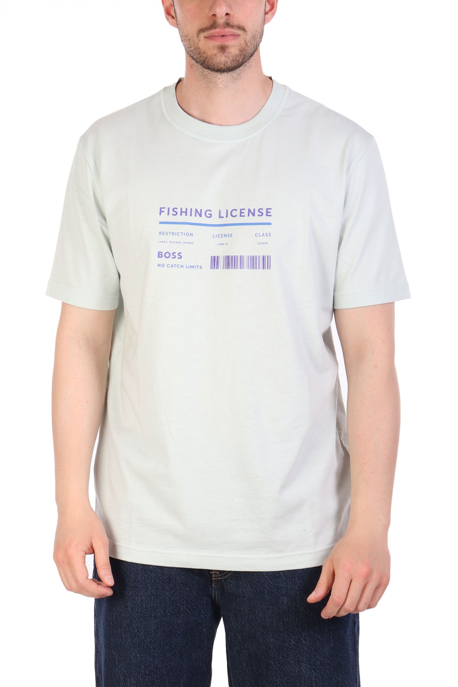 BOSS CASUAL T-SHIRT TE_ATACAMA ΜΕΝΤΑ