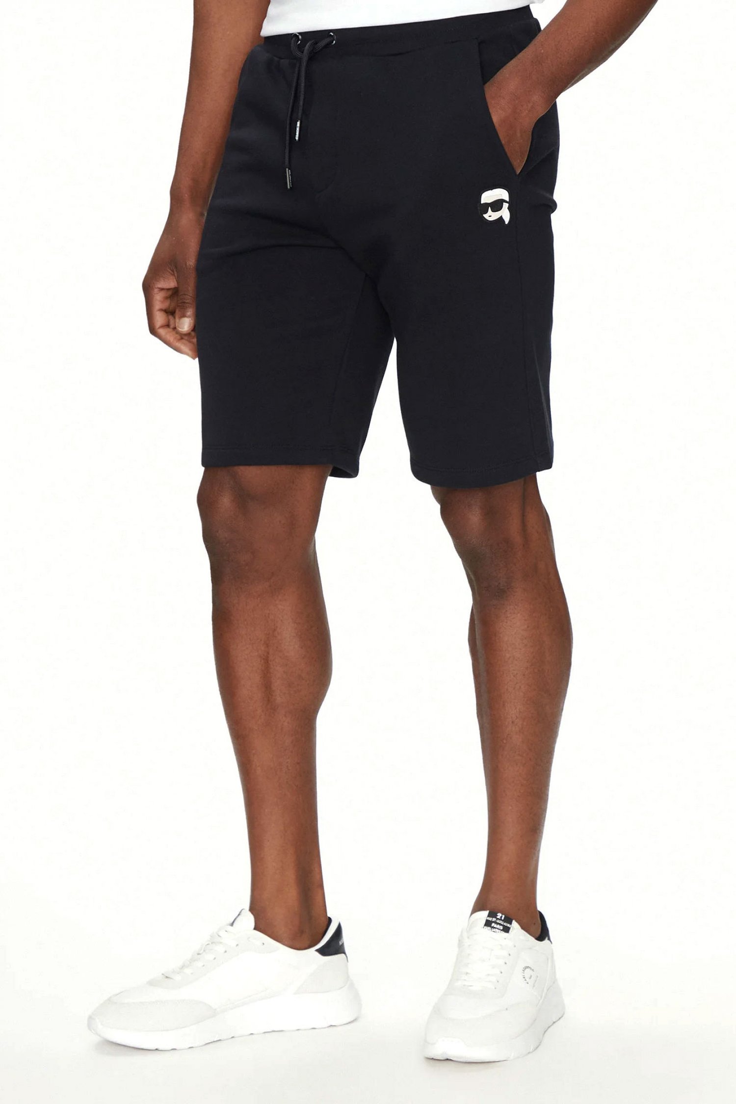 KARL LAGERFELD ΒΕΡΜΟΥΔΑ ΦΟΥΤΕΡ LOGO ΜΠΛΕ