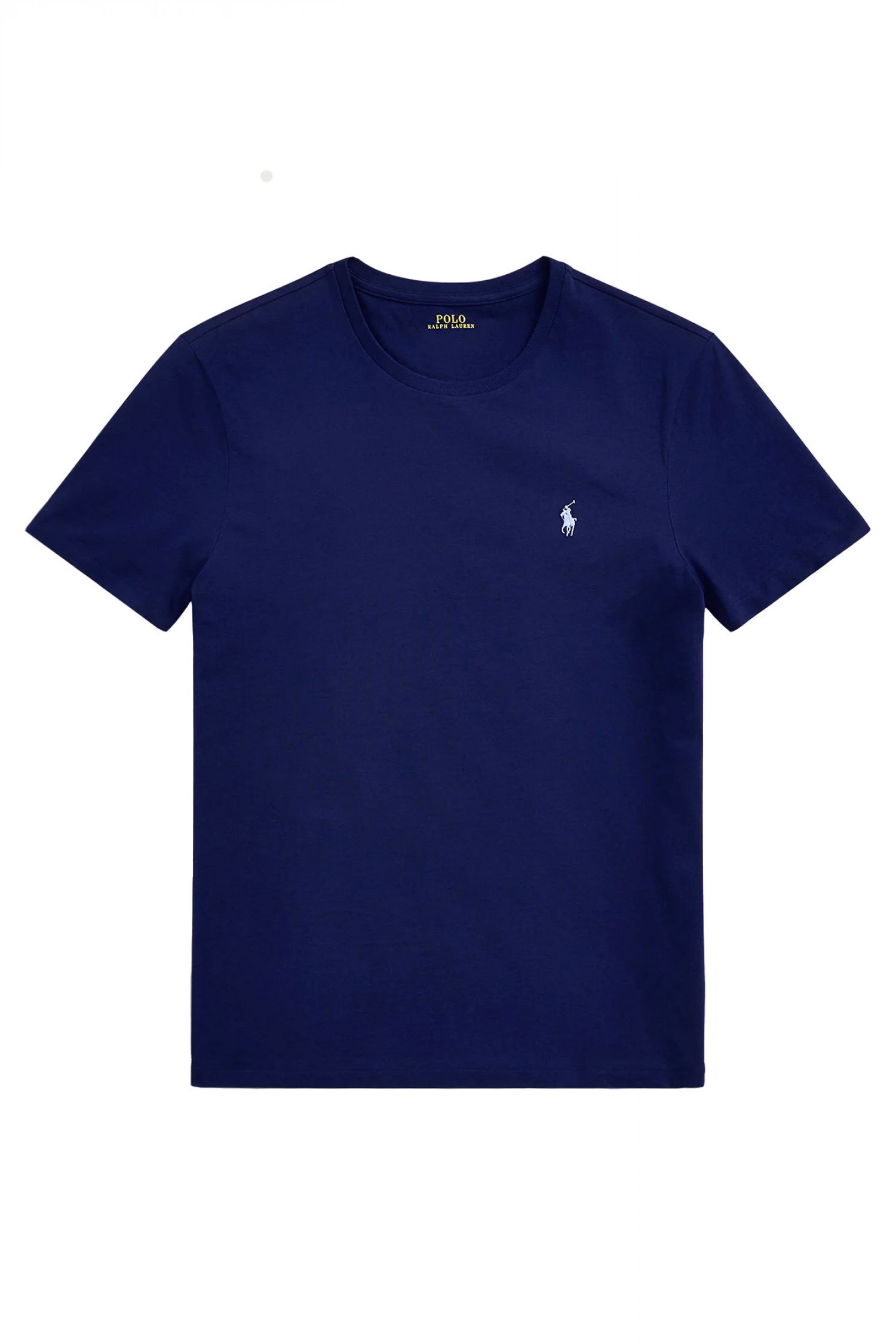 RALPH LAUREN T-SHIRT CUSTOM SLIM FIT LOGO ΡΑΦ ΜΠΛΕ