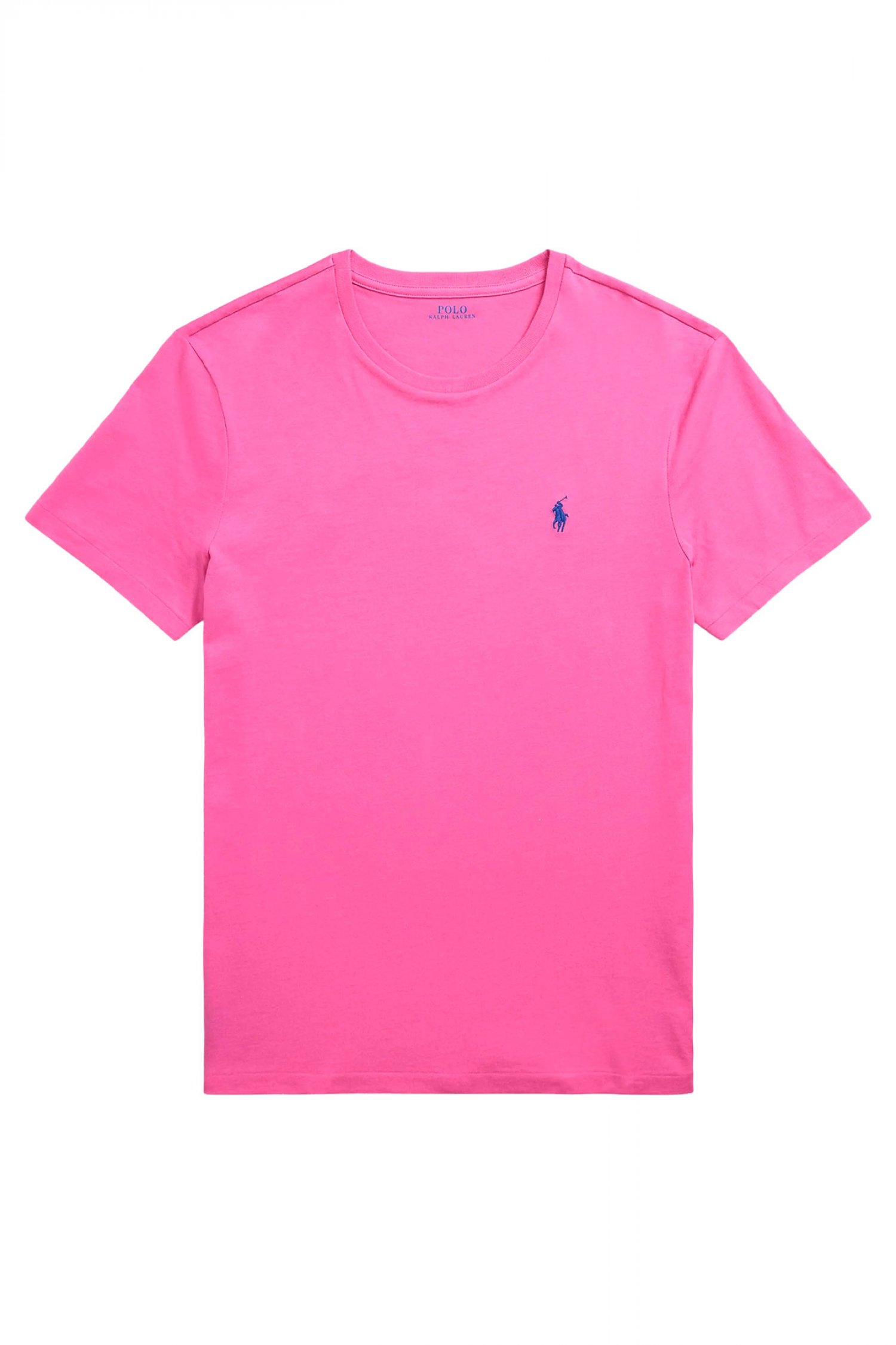 RALPH LAUREN T-SHIRT CUSTOM SLIM FIT LOGO ΦΟΥΞΙΑ