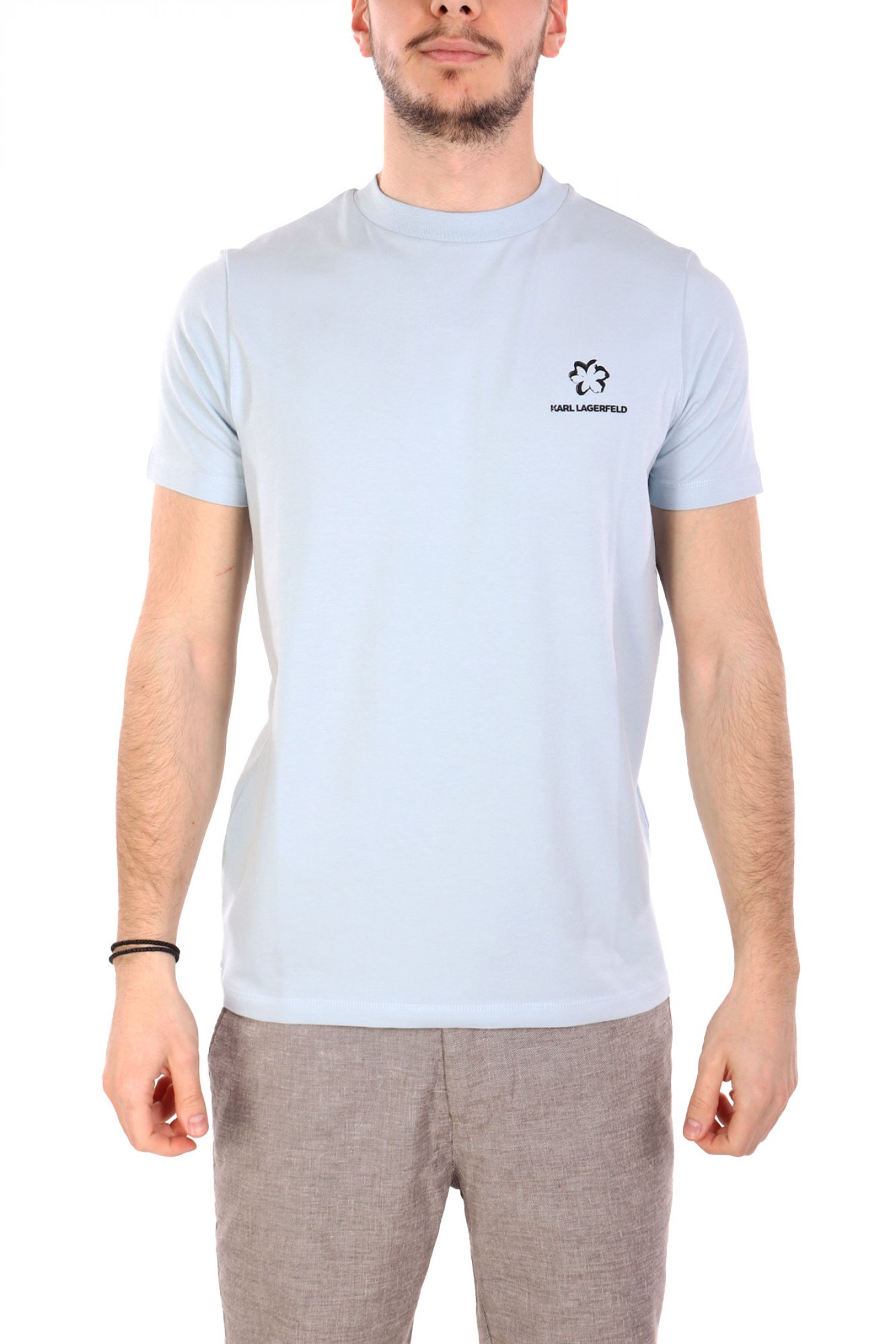 KARL LAGERFELD T-SHIRT LOGO ΣΙΕΛ