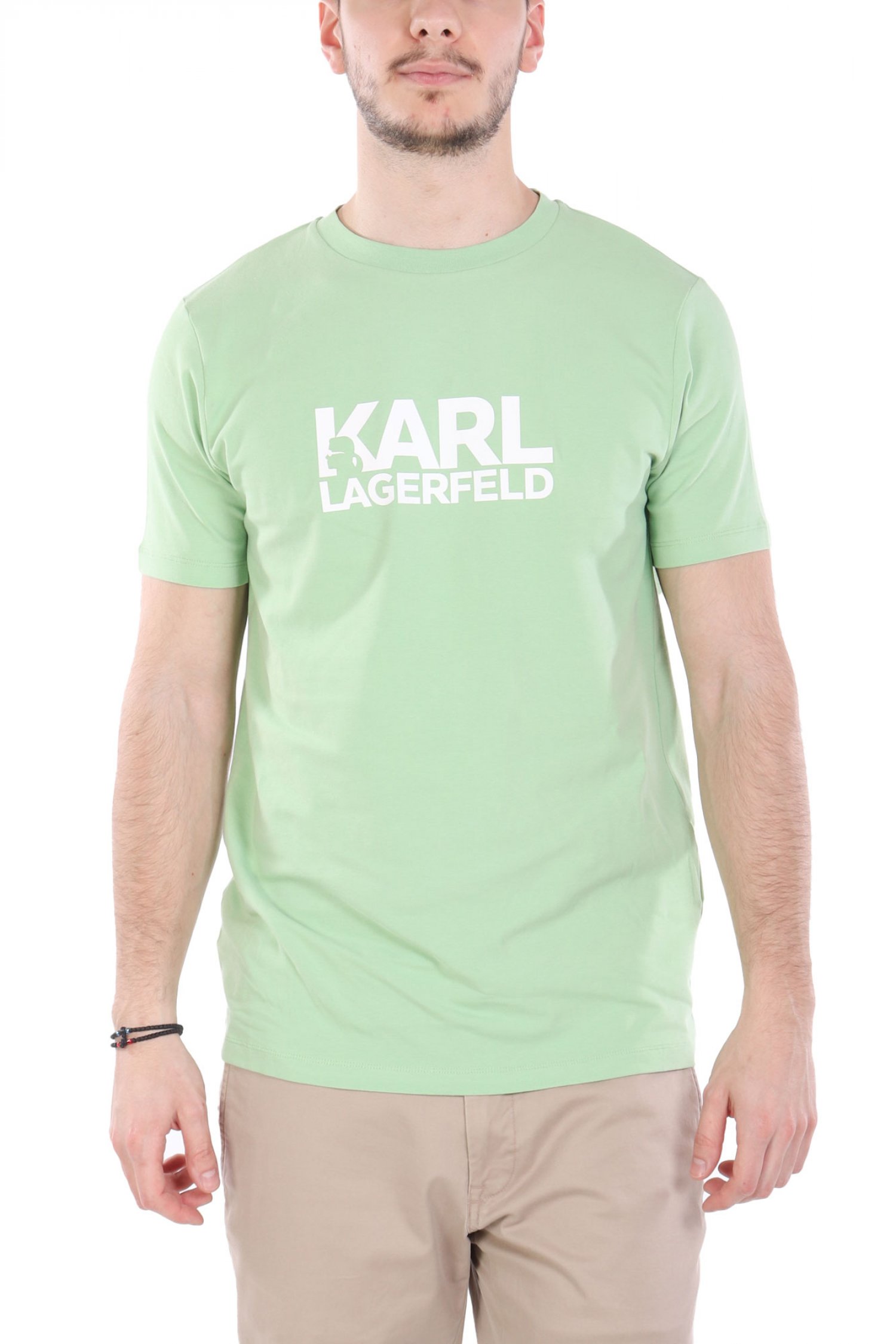 KARL LAGERFELD T-SHIRT CREW NECK LOGO ΛΑΧΑΝΙ