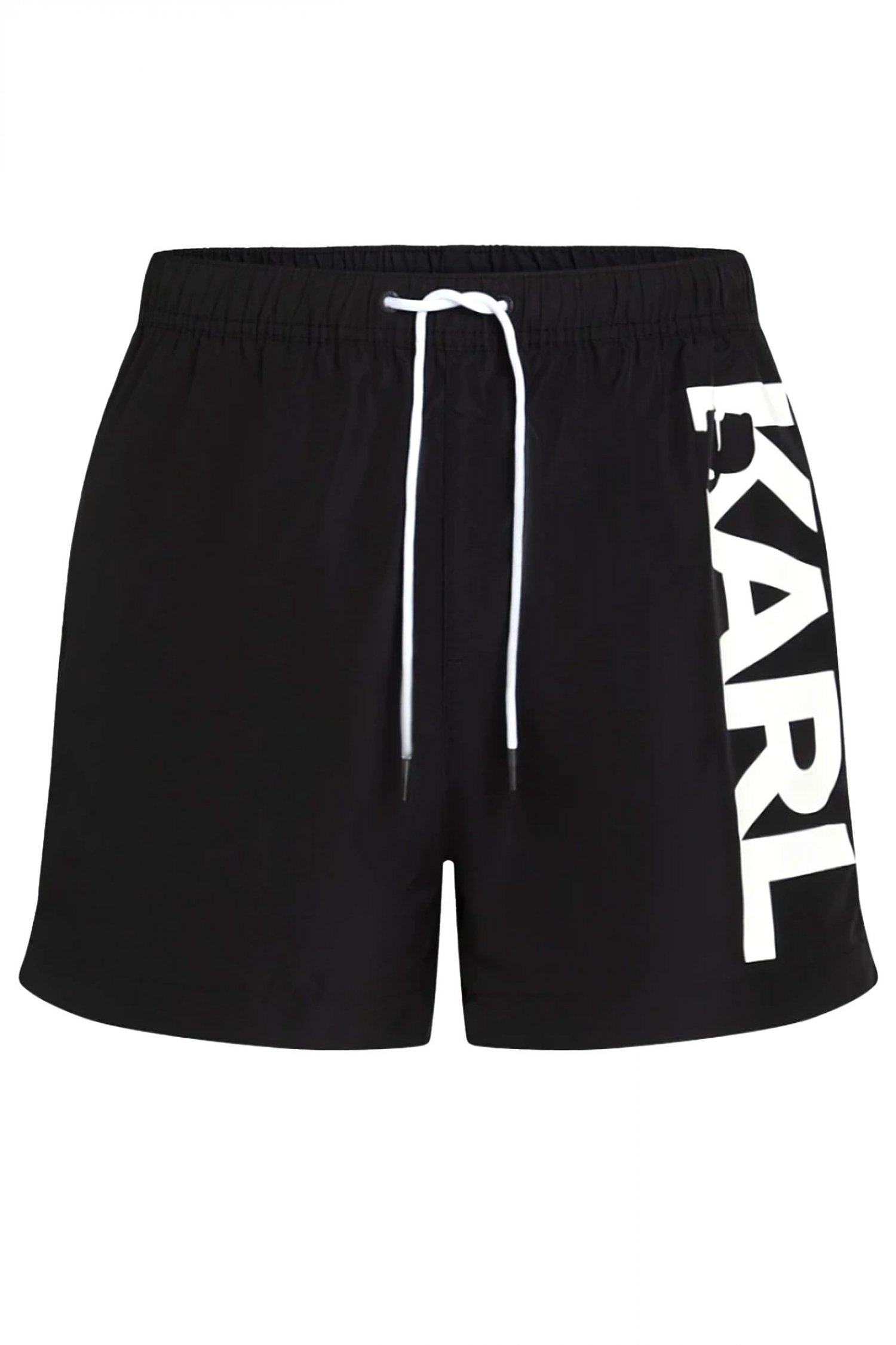 KARL LAGERFELD ΜΑΓΙΩ LOGO SHORT BOARDSHORTS ΜΑΥΡΟ