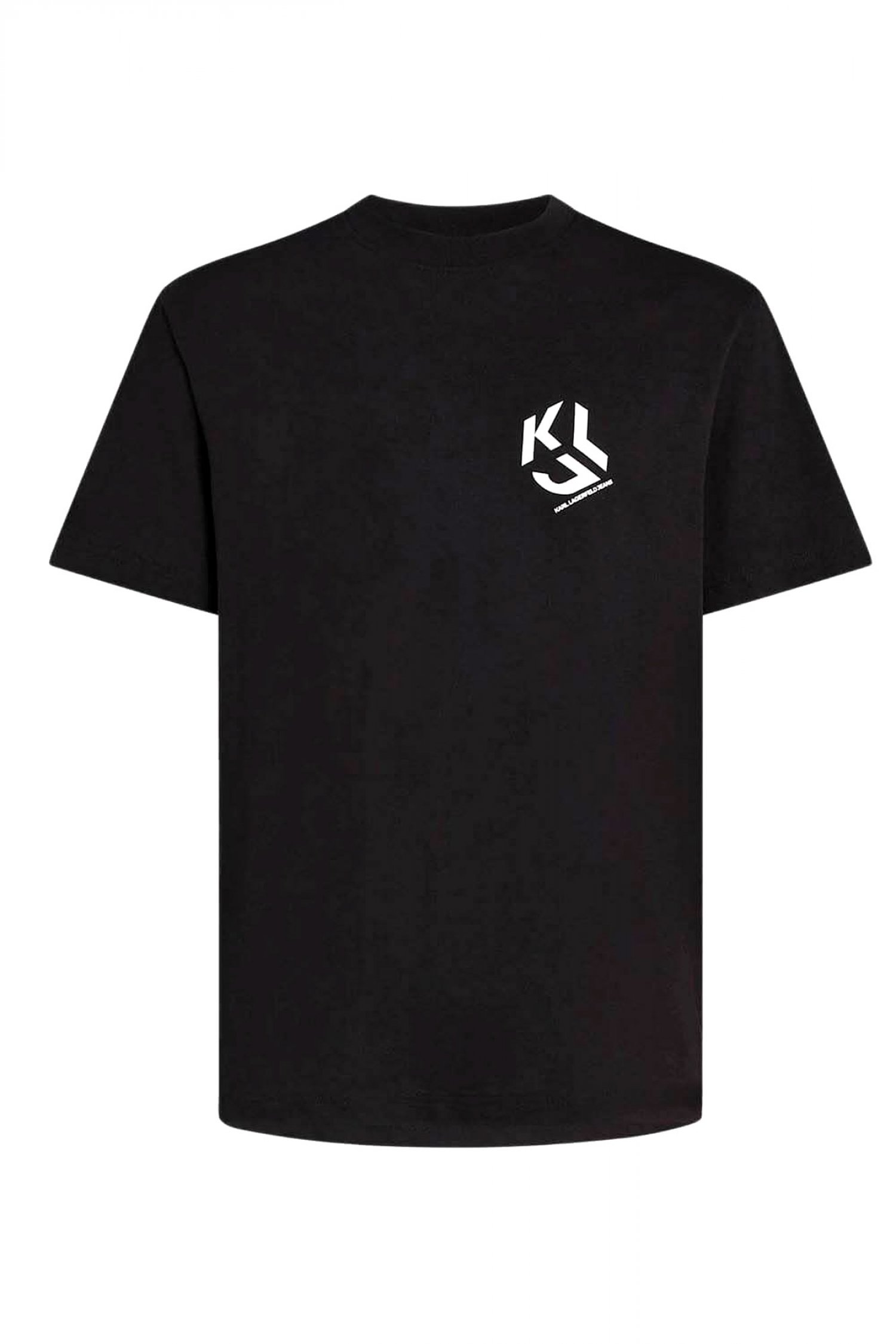 KARL LAGERFELD JEANS T-SHIRT LOGO TEE REGULAR FIT ΜΑΥΡΟ