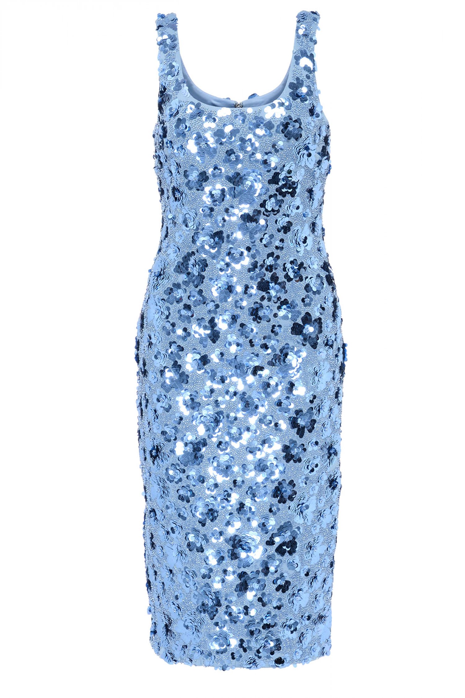 MICHAEL KORS ΦΟΡΕΜΑ MIDI ΠΑΓΕΤΑ ΑΝΟΙΧΤΟ ΜΠΛΕ