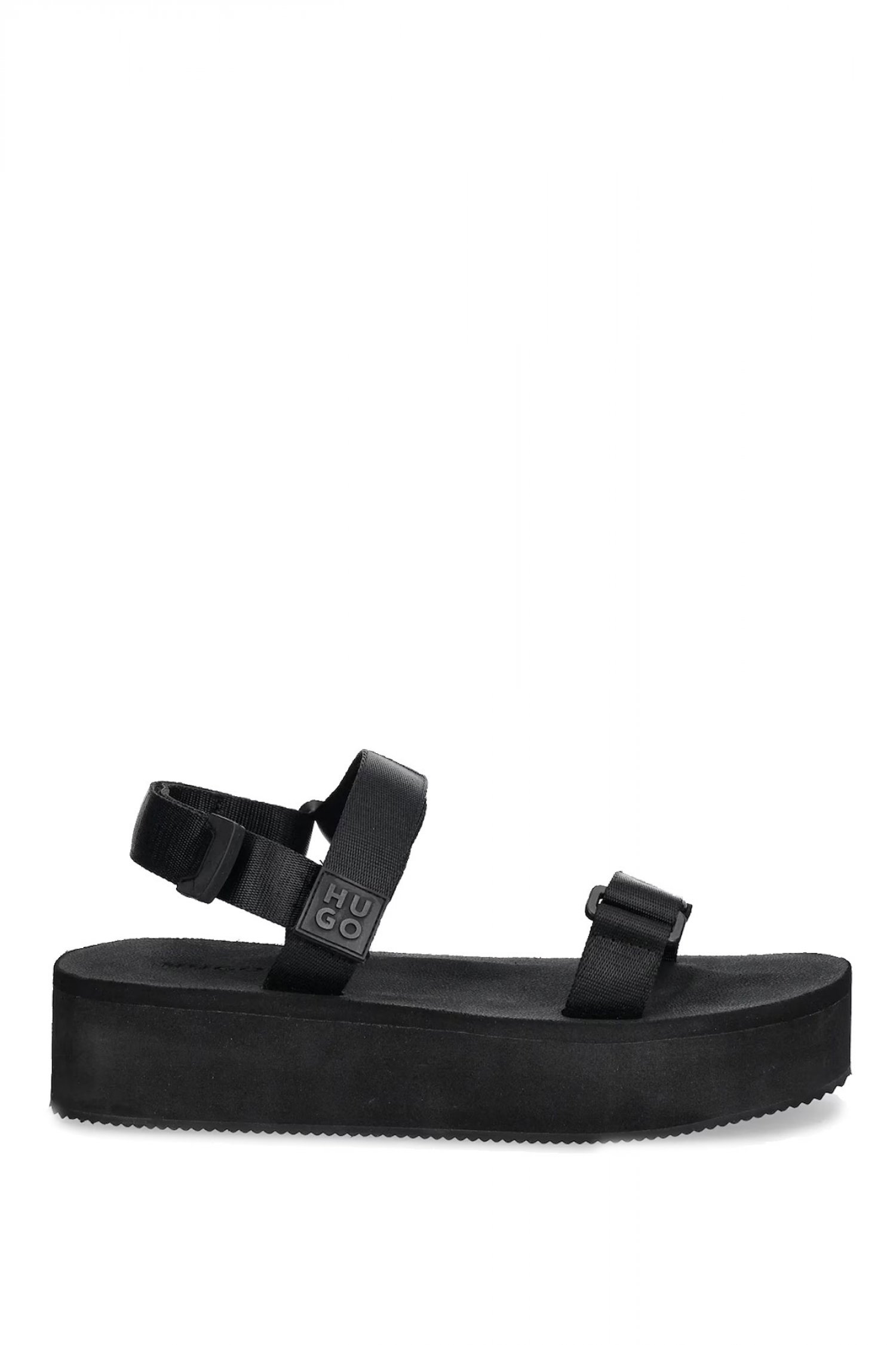 HUGO ΠΕΔΙΛΑ ZARALYN_SANDALPLT_WB ΜΑΥΡΟ