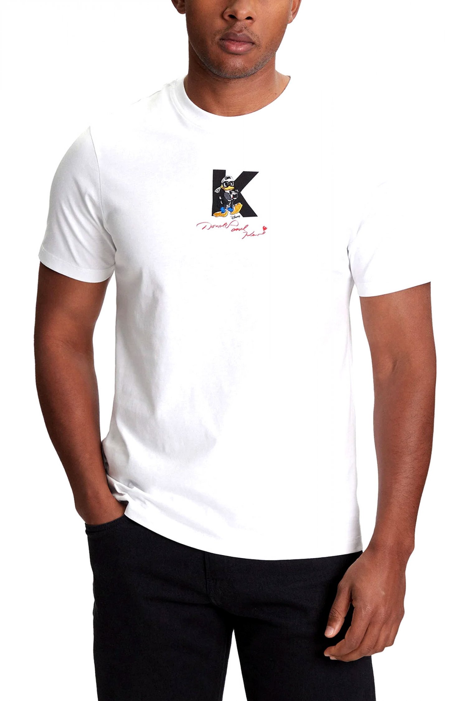 KARL LAGERFELD T-SHIRT LOGO X DISNEY ΛΕΥΚΟ