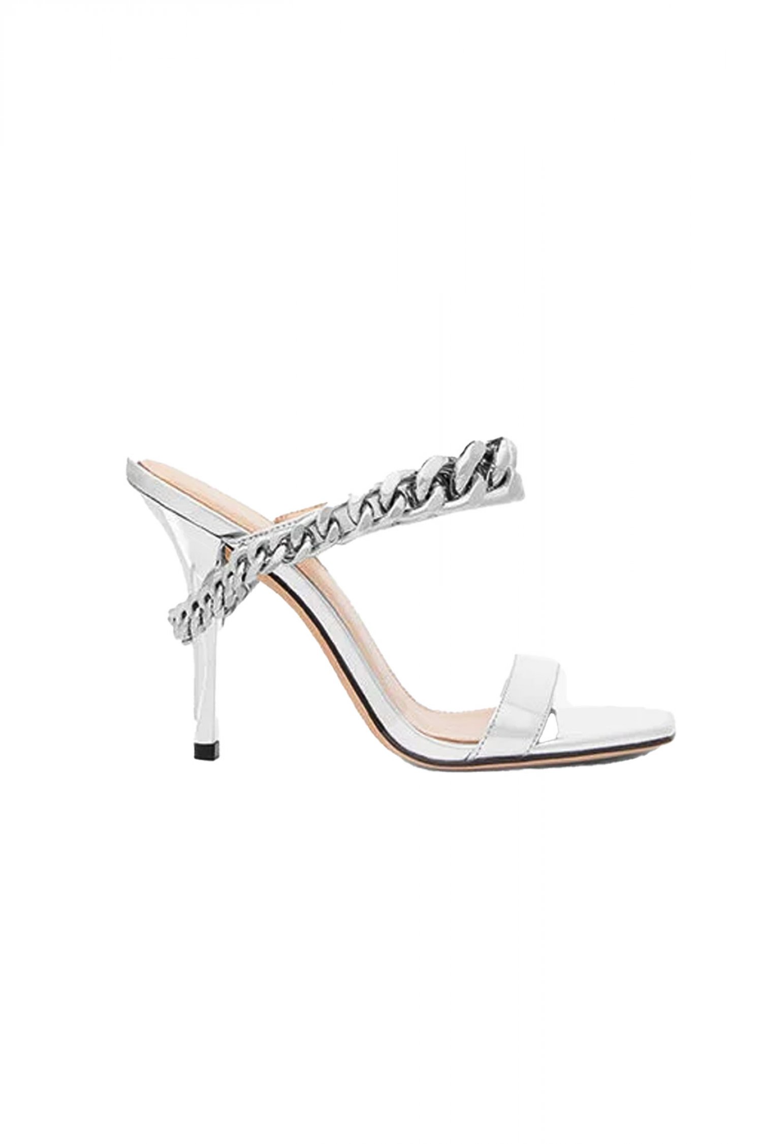MICHAEL KORS ΠΑΠΟΥΤΣΙΑ MULES ΒLANCA HIGH SANDAL ΑΛΥΣΙΔΑ AΣΗΜΙ