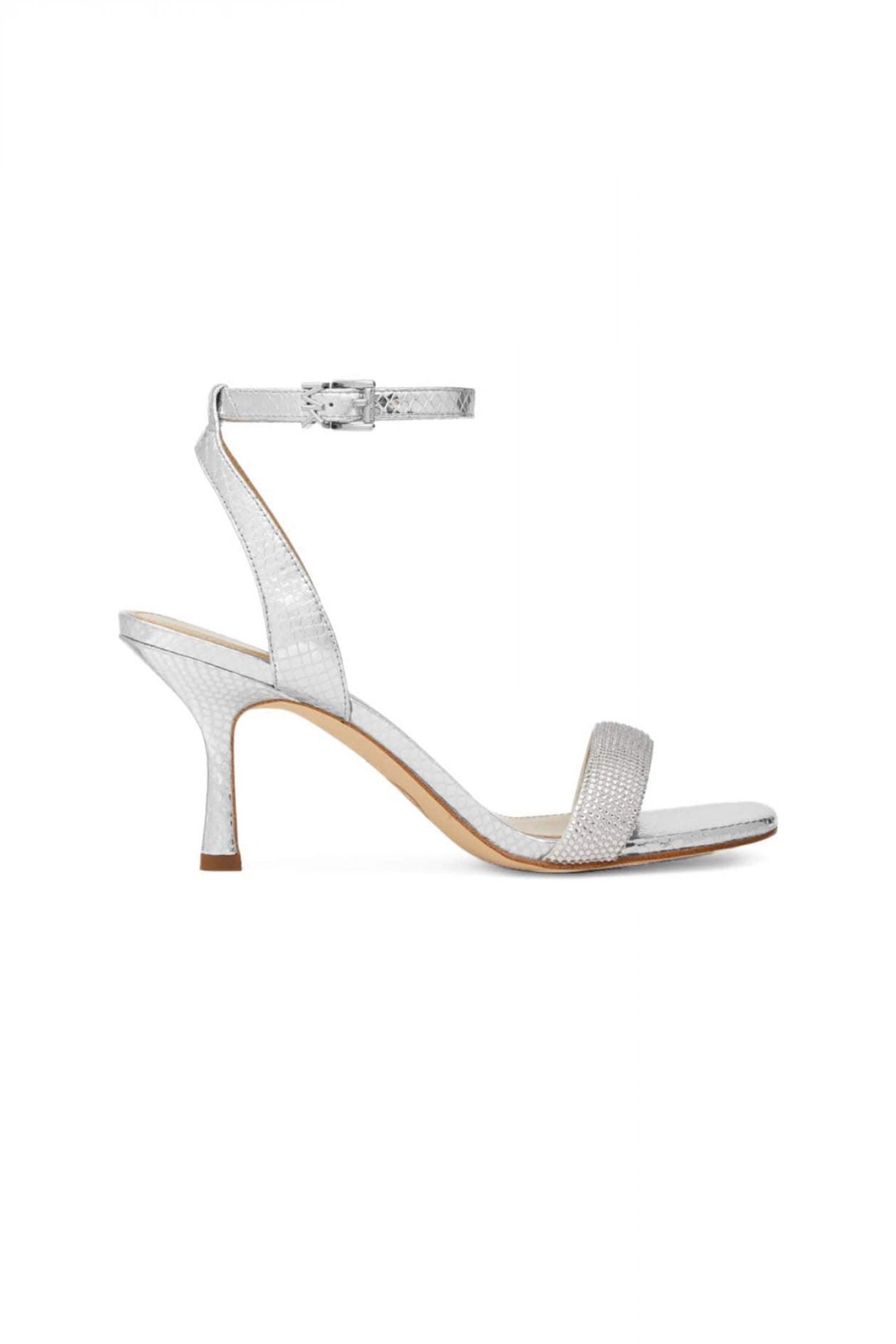 MICHAEL KORS ΠΑΠΟΥΤΣΙΑ ΠΕΔΙΛΑ CARRIE SANDAL ΣΤΡΑΣ AΣΗΜΙ