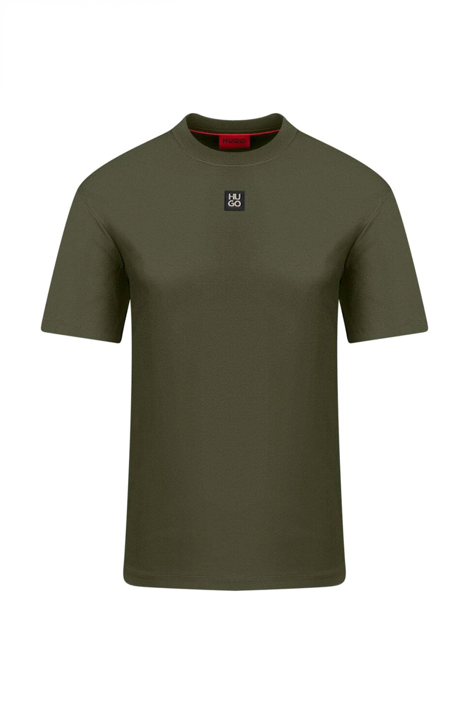 HUGO T-SHIRT DALILE LOGO ΜΕΤΑΛΛΙΚΟ ΧΑΚΙ