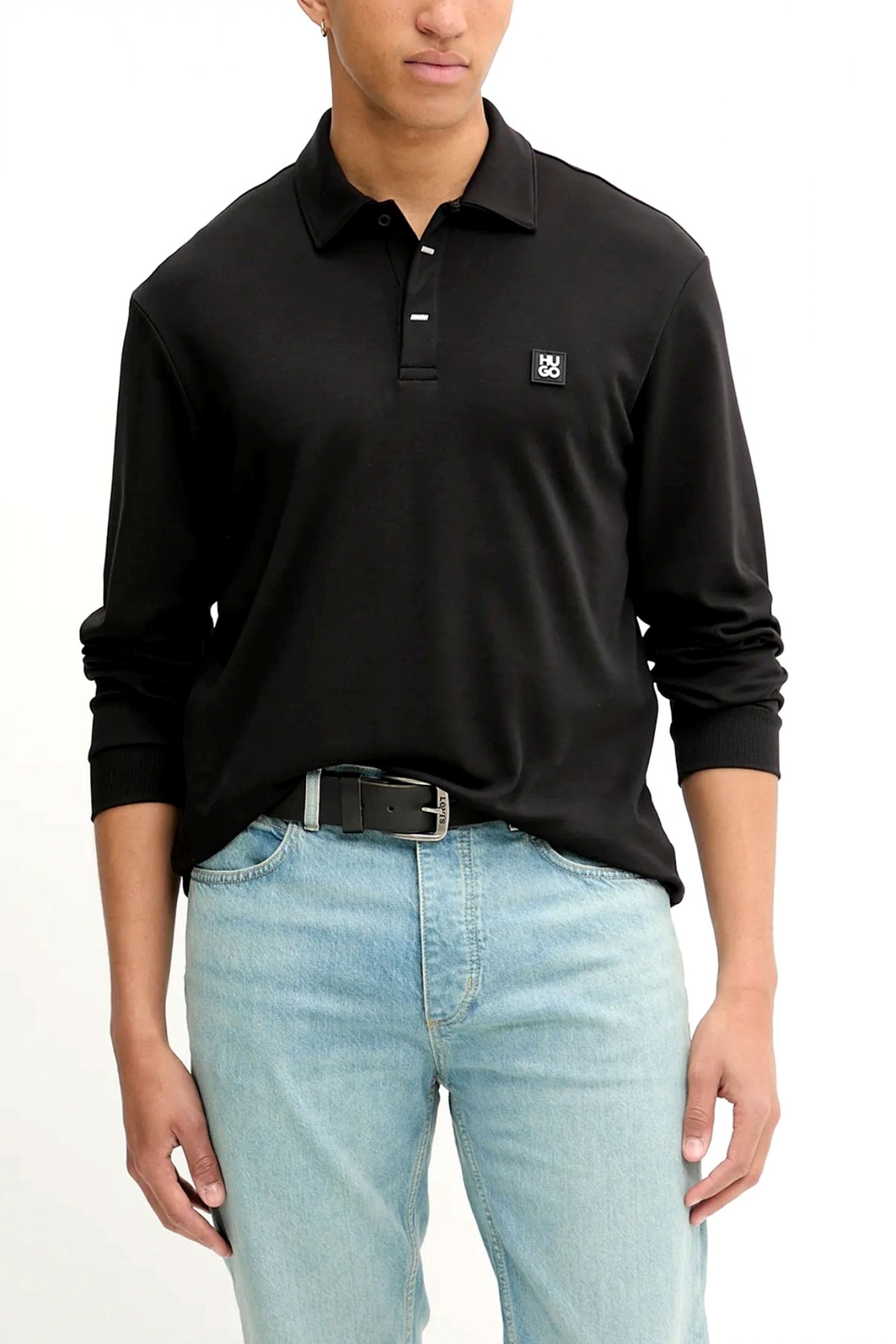 HUGO POLO DARGENPOLO LOGO ΜΕΤΑΛΛΙΚΟ ΜΑΥΡΟ