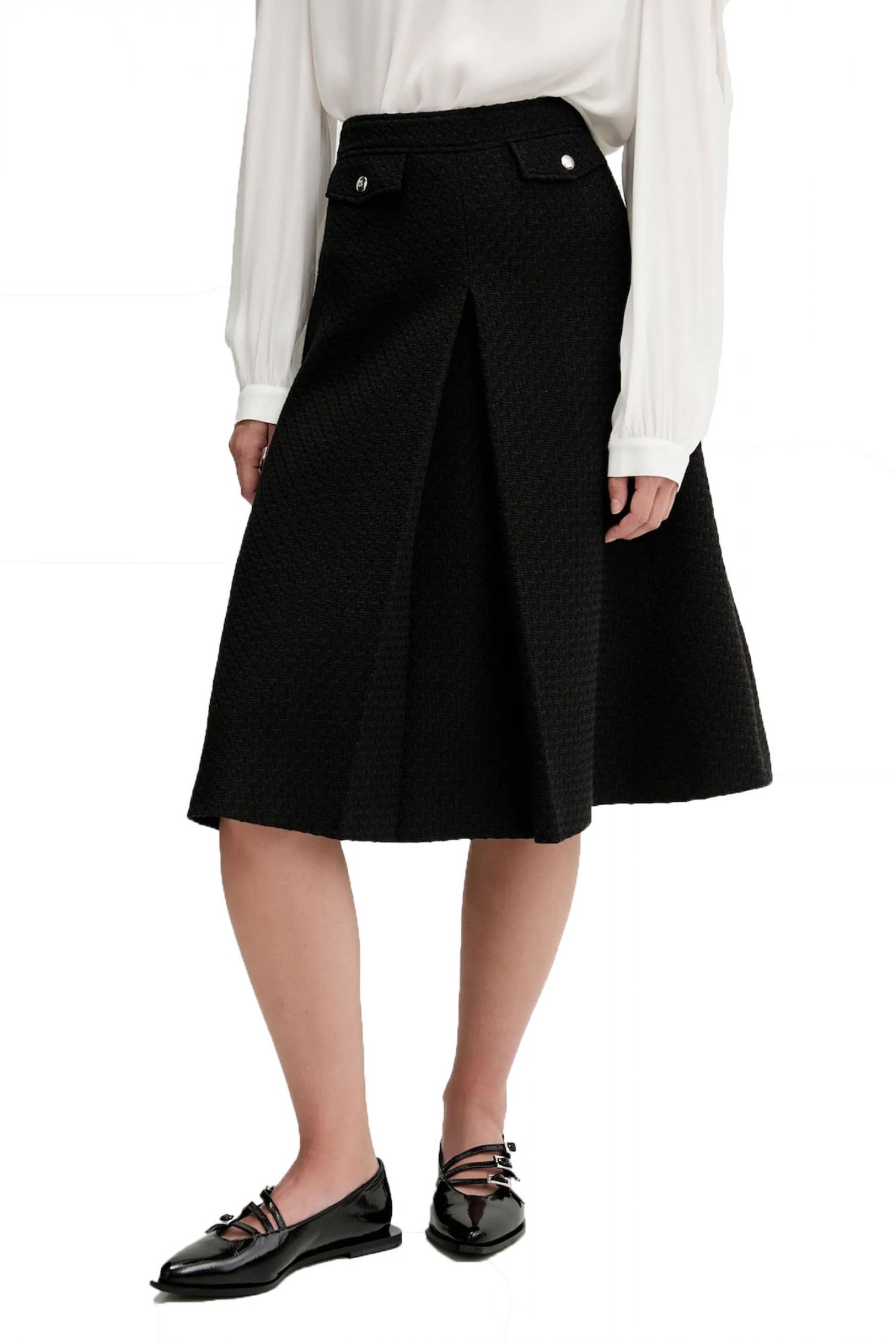 HUGO HUGO ΦΟΥΣΤΑ RAFERI MIDI ΠΙΕΤΑ LOGO ΜΑΥΡΟ