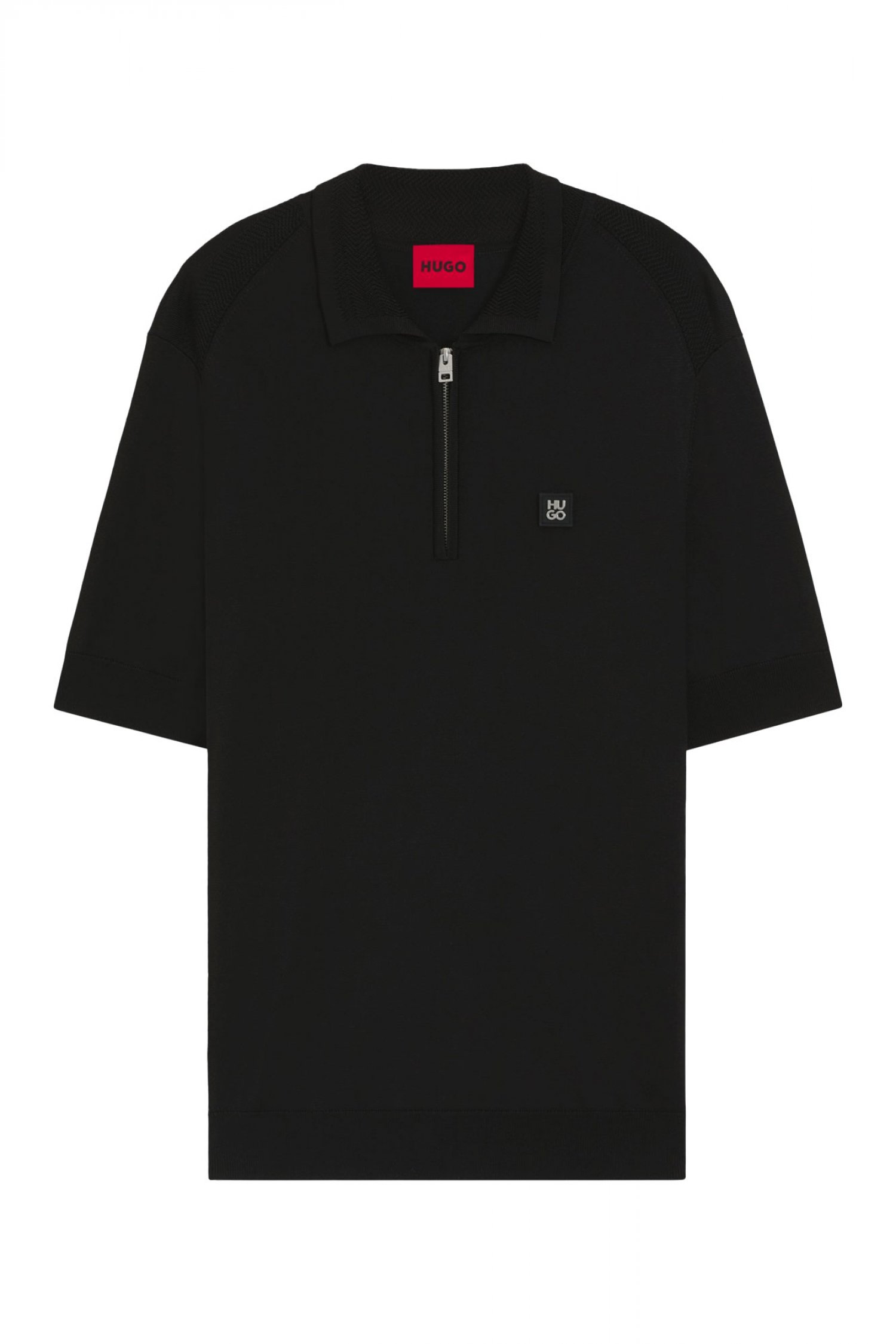 HUGO POLO SAYFONG-4 LOGO ΜΕΤΑΛΛΙΚΟ ΜΑΥΡΟ