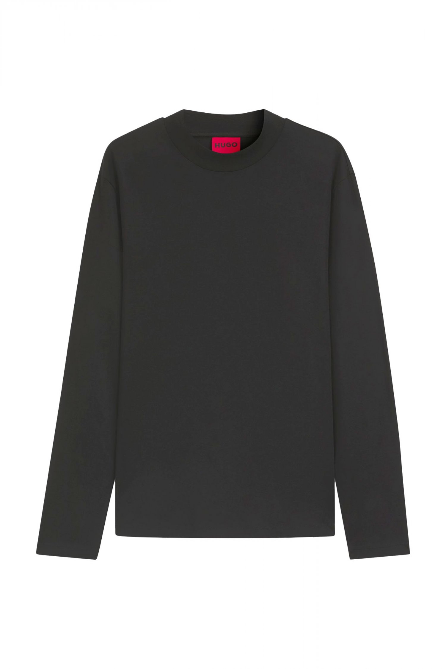 HUGO T-SHIRT DIMERSOLO ΜΑΥΡΟ