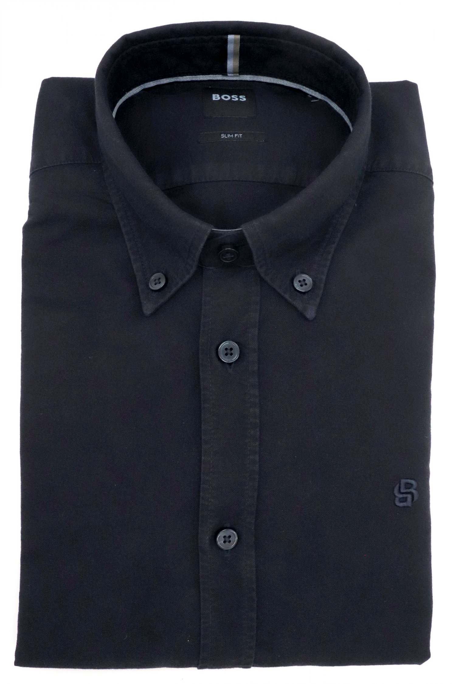 BOSS ΠΟΥΚΑΜΙΣΟ BUTTON DOWN SLIM FIT H-ROAN-BD-E-C1-253 ΜΠΛΕ