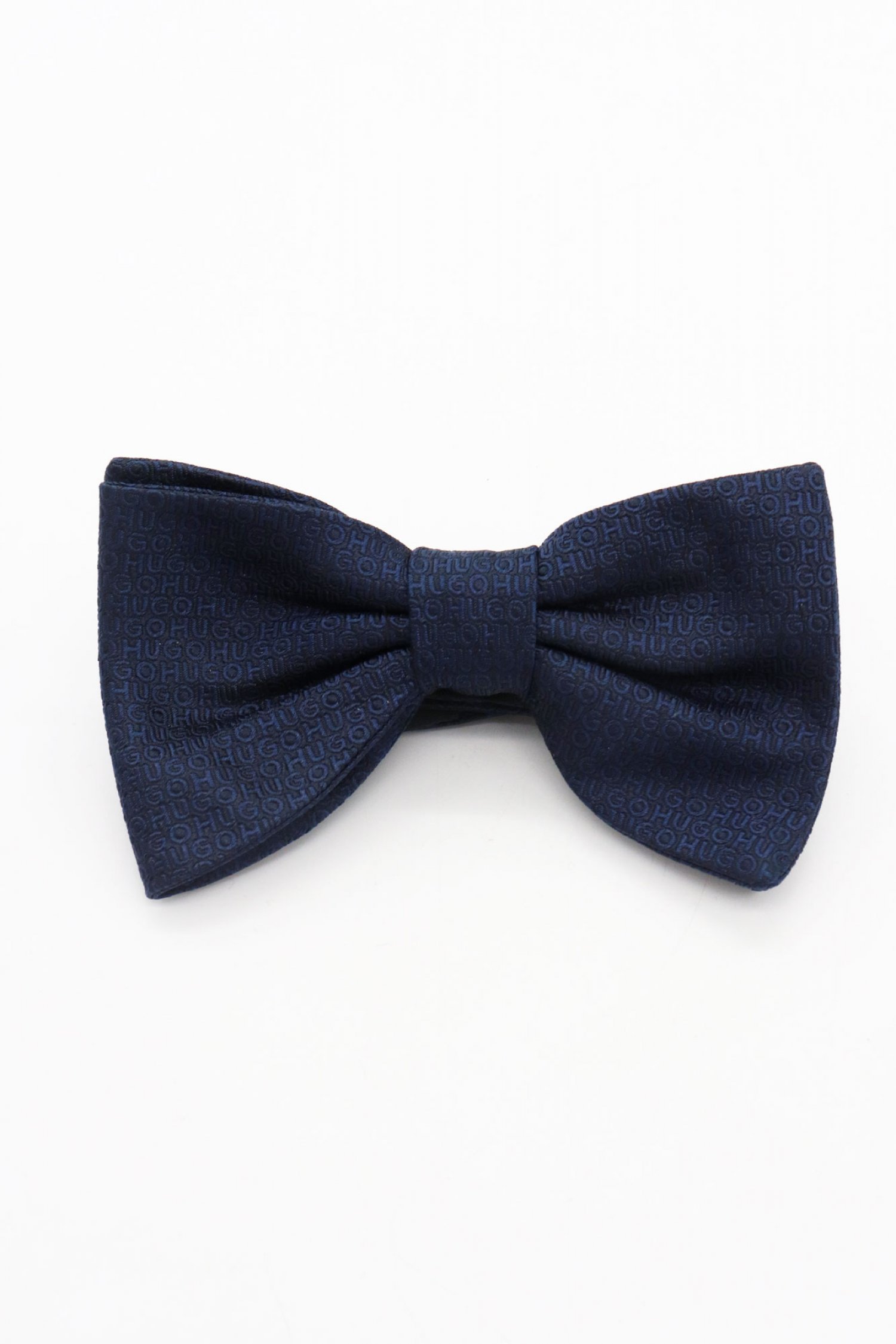 HUGO HUGO ΠΑΠΙΓΙΟΝ BOW TIE ALL OVER LOGO TIE ΜΠΛΕ