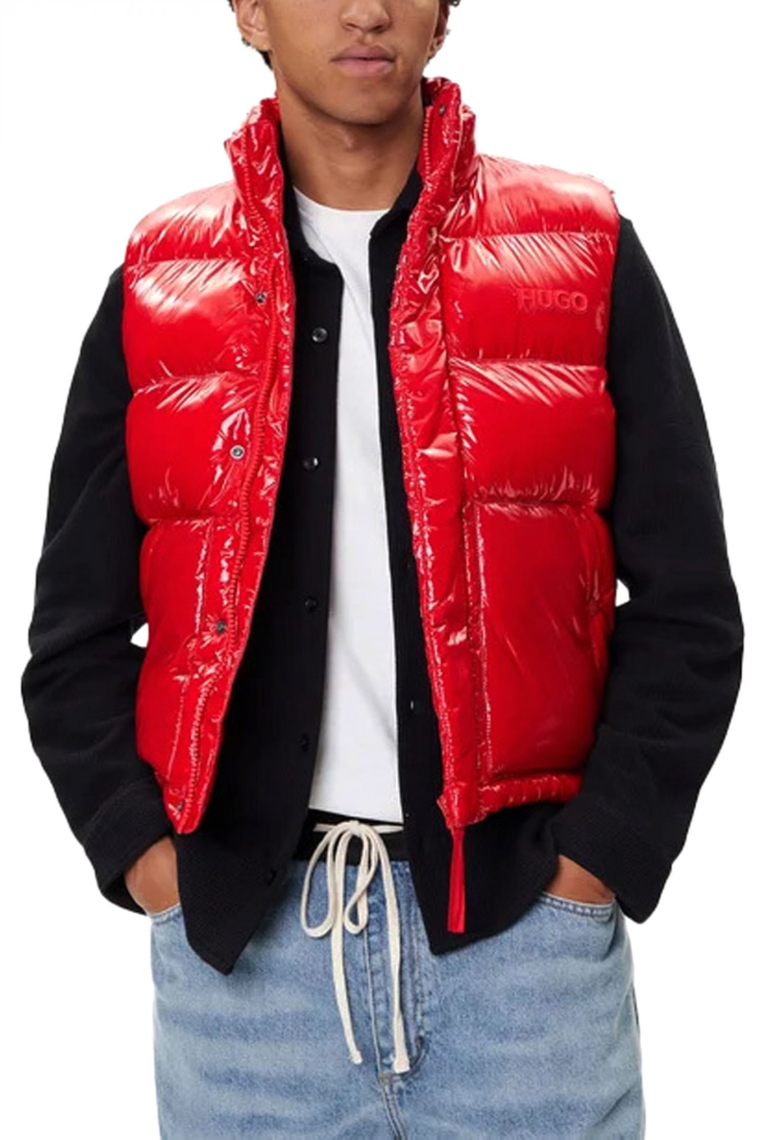 HUGO ΜΠΟΥΦΑΝ ΦΟΥΣΚΩΤΟ ΑΜΑΝΙΚΟ BALTINO2541 LOGO ΚΟΚΚΙΝΟ