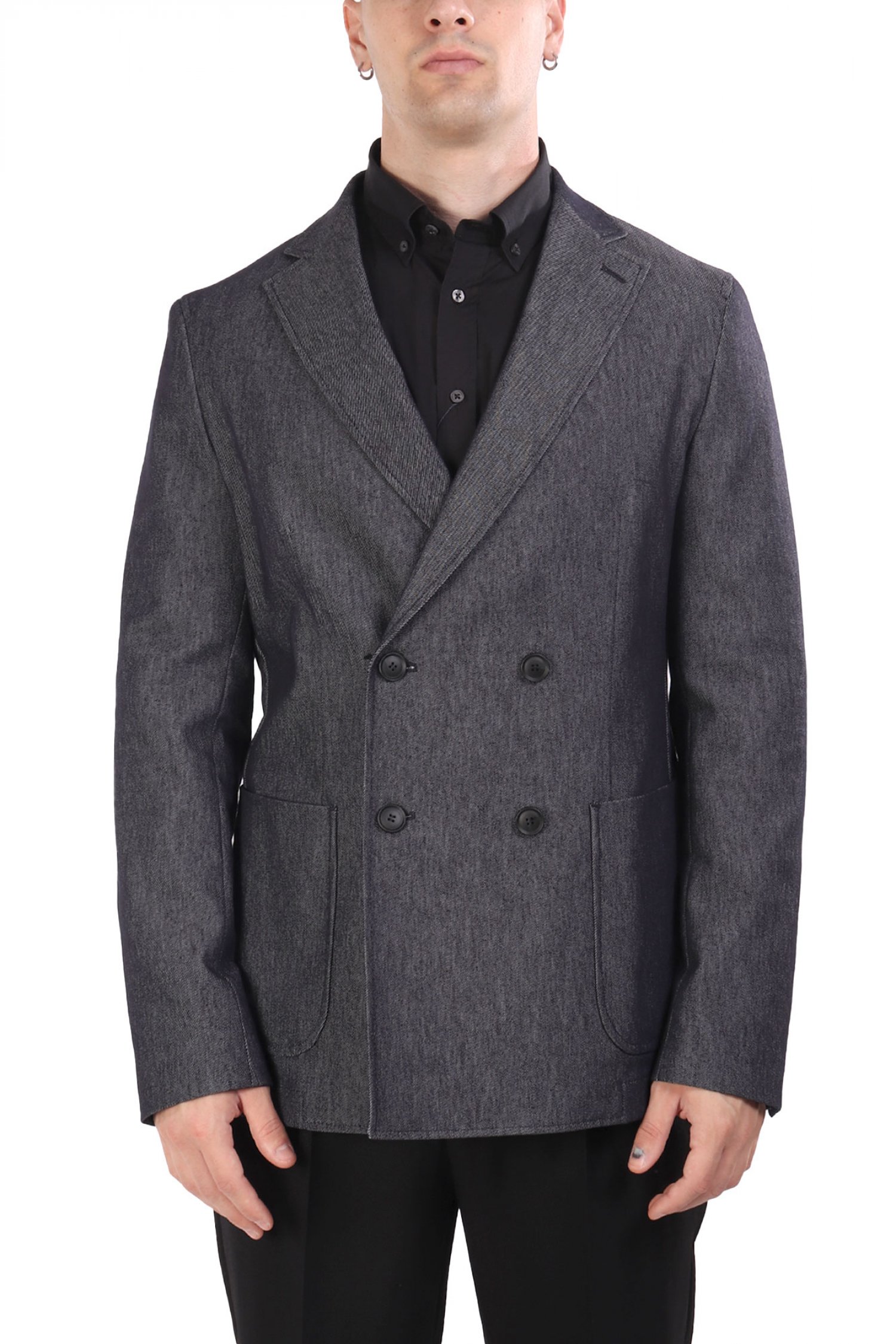 BOSS ΣΑΚΑΚΙ BLAZER SLIM FIT C-HANRY-DB-254 DENIM ΜΠΛΕ