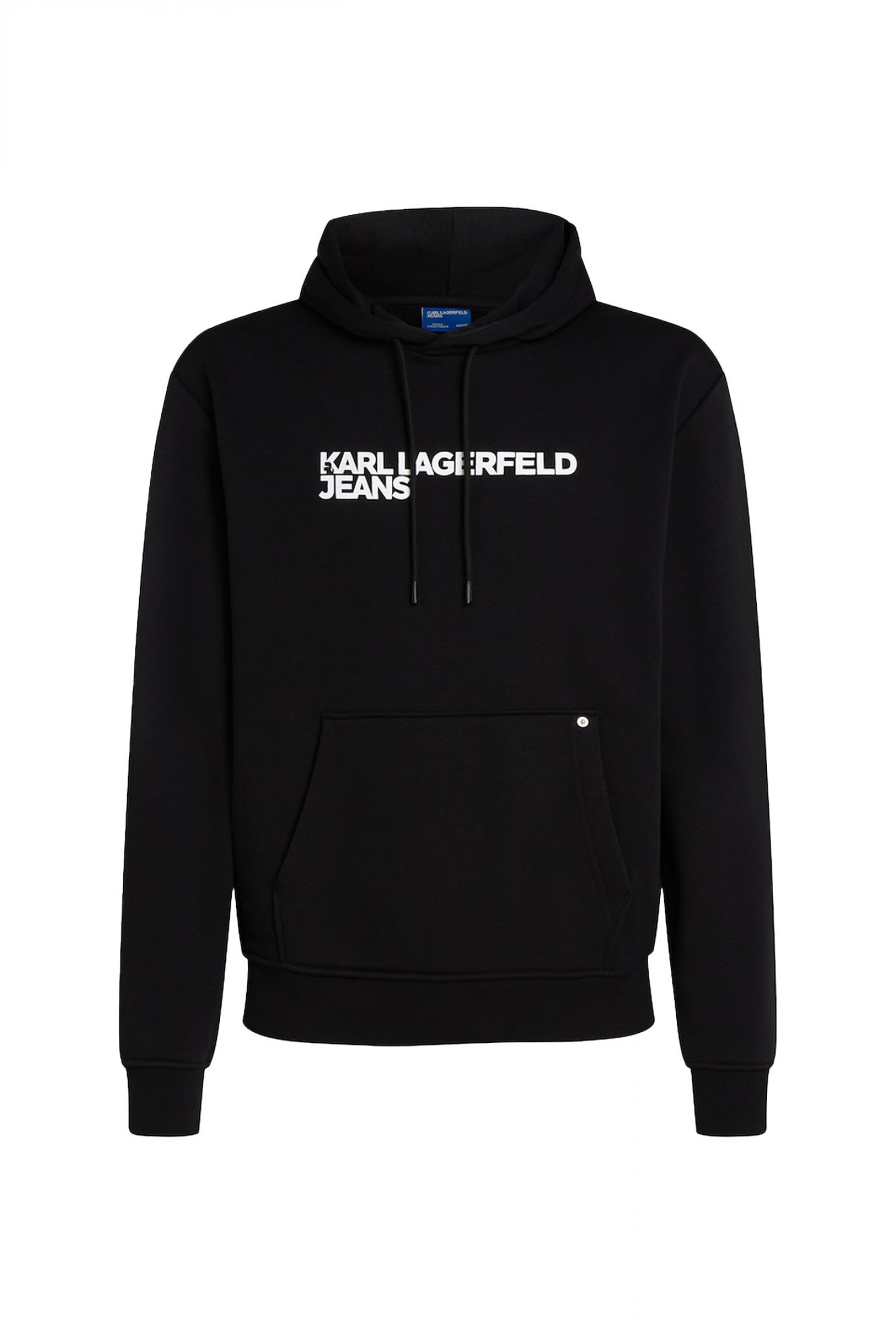 KARL LAGERFELD JEANS ΦΟΥΤΕΡ ΚΟΥΚΟΥΛΑ ΜΑΥΡΟ REG LOGO HOODIE