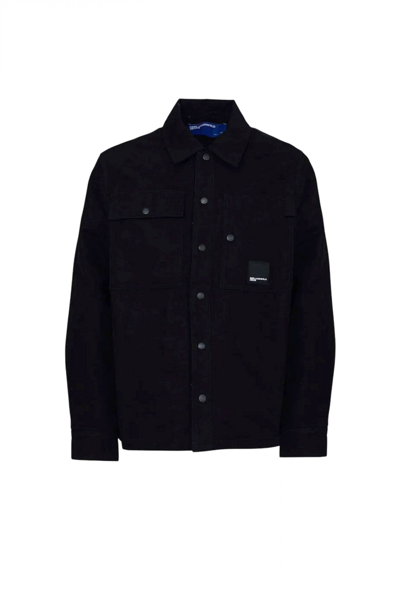 KARL LAGERFELD JEANS JACKET CANVAS OVERSHIRT ΜΠΟΥΦΑΝ ΜΑΥΡΟ