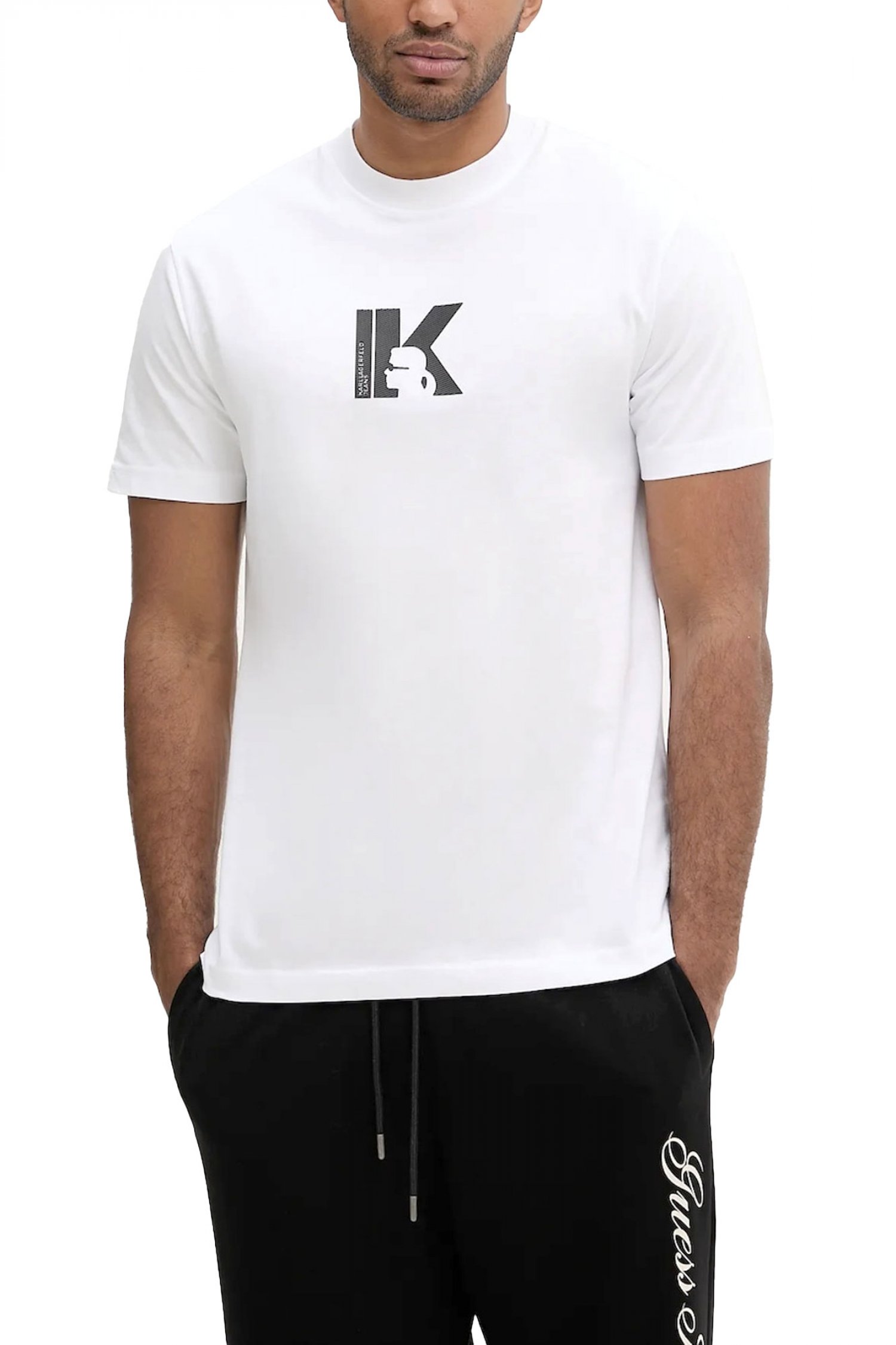 KARL LAGERFELD JEANS T-SHIRT REG K LOGO TEE ΛΕΥΚΟ