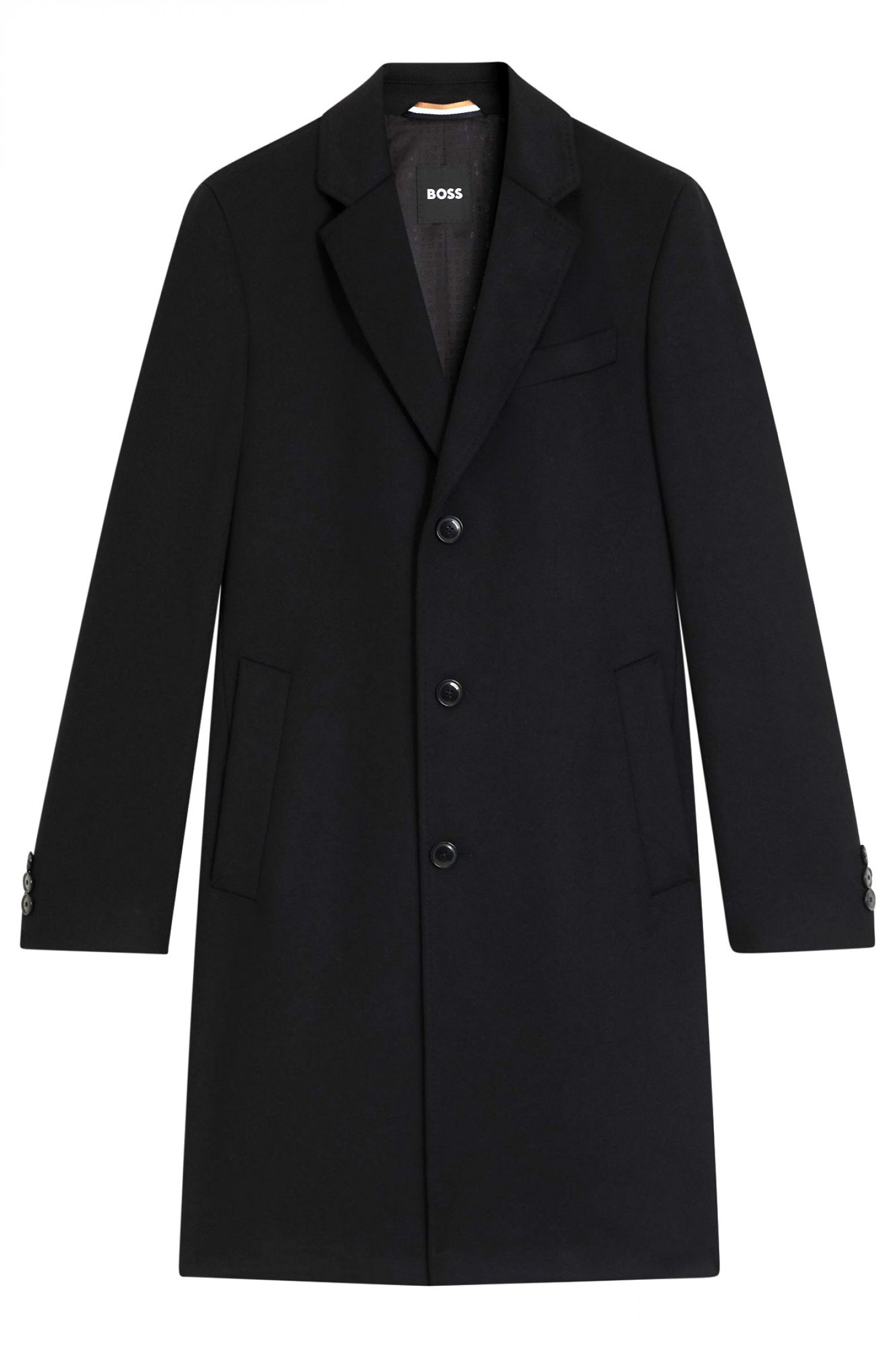 BOSS ΠΑΛΤΟ H-HYDE-254 ΜΑΥΡΟ