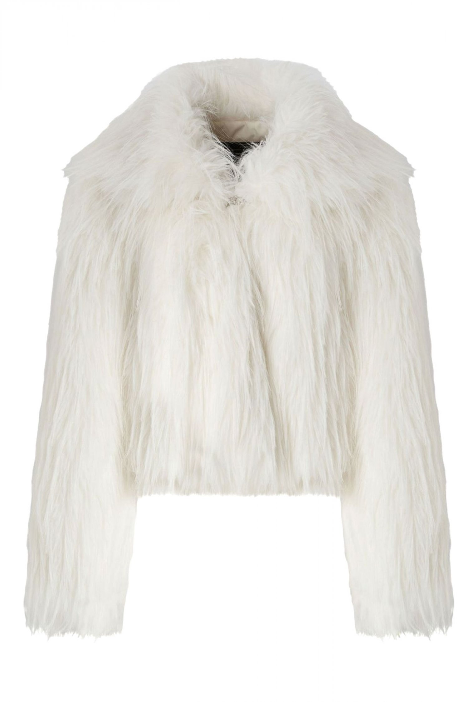 PINKO ΓΟΥΝΙΝΟ ΣΑΣΑΚΙ AMPARO CABAN SIMIL VOLPE ΛΕΥΚΟ