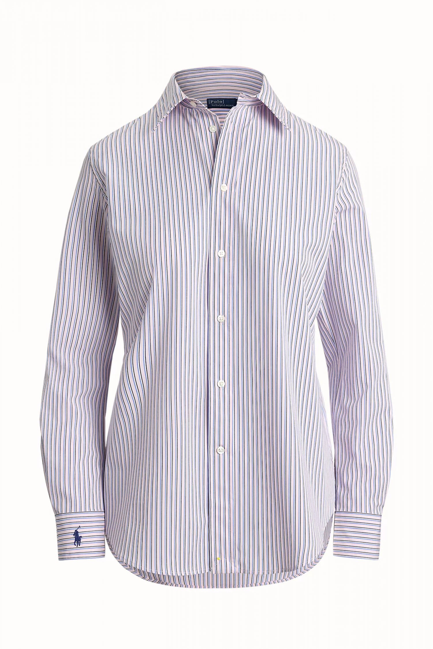 RALPH LAUREN ΠΟΥΚΑΜΙΣΟ STRETCH SLIM FIT ΡΙΓΕ ΜΩΒ