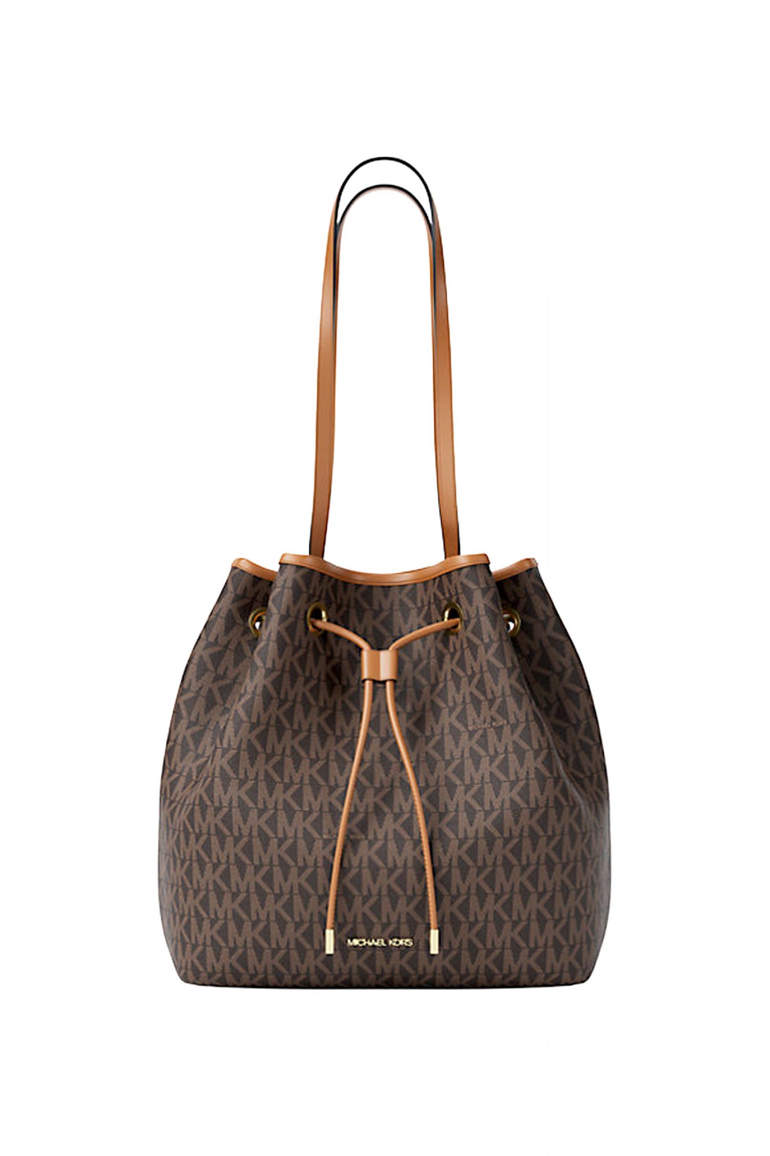 MICHAEL KORS ΤΣΑΝΤΑ ΩΜΟΥ ΠΟΥΓΚΙ ΑVERY ALL OVER LOGO ΚΑΦΕ/ΤΑΜΠΑ