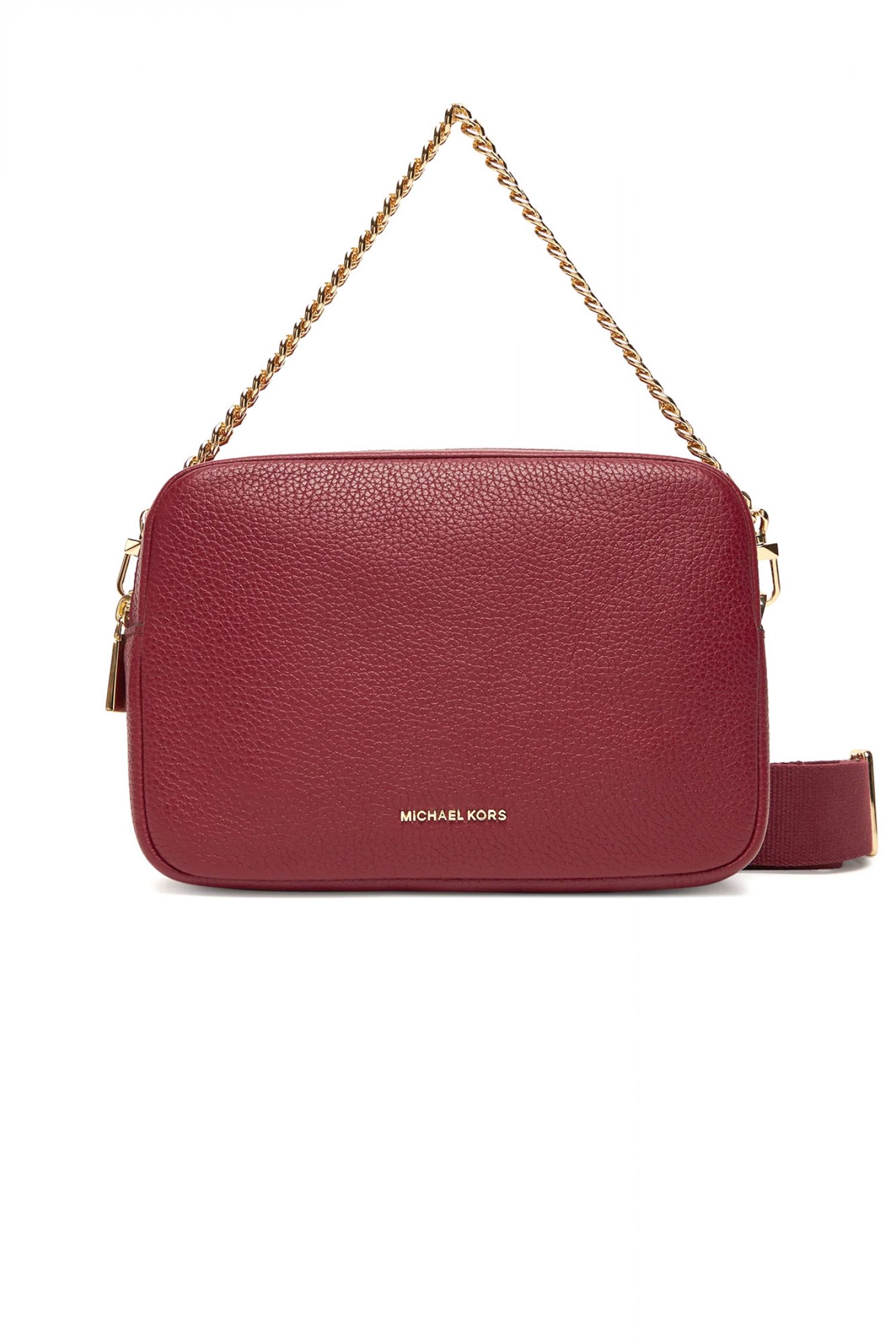 MICHAEL KORS ΤΣΑΝΤΑ CROSSBODY BRYANT ΑΛΥΣΙΔΑ ΙΜΑΝΤΑΣ LOGO ΜΠΟΡΝΤΩ
