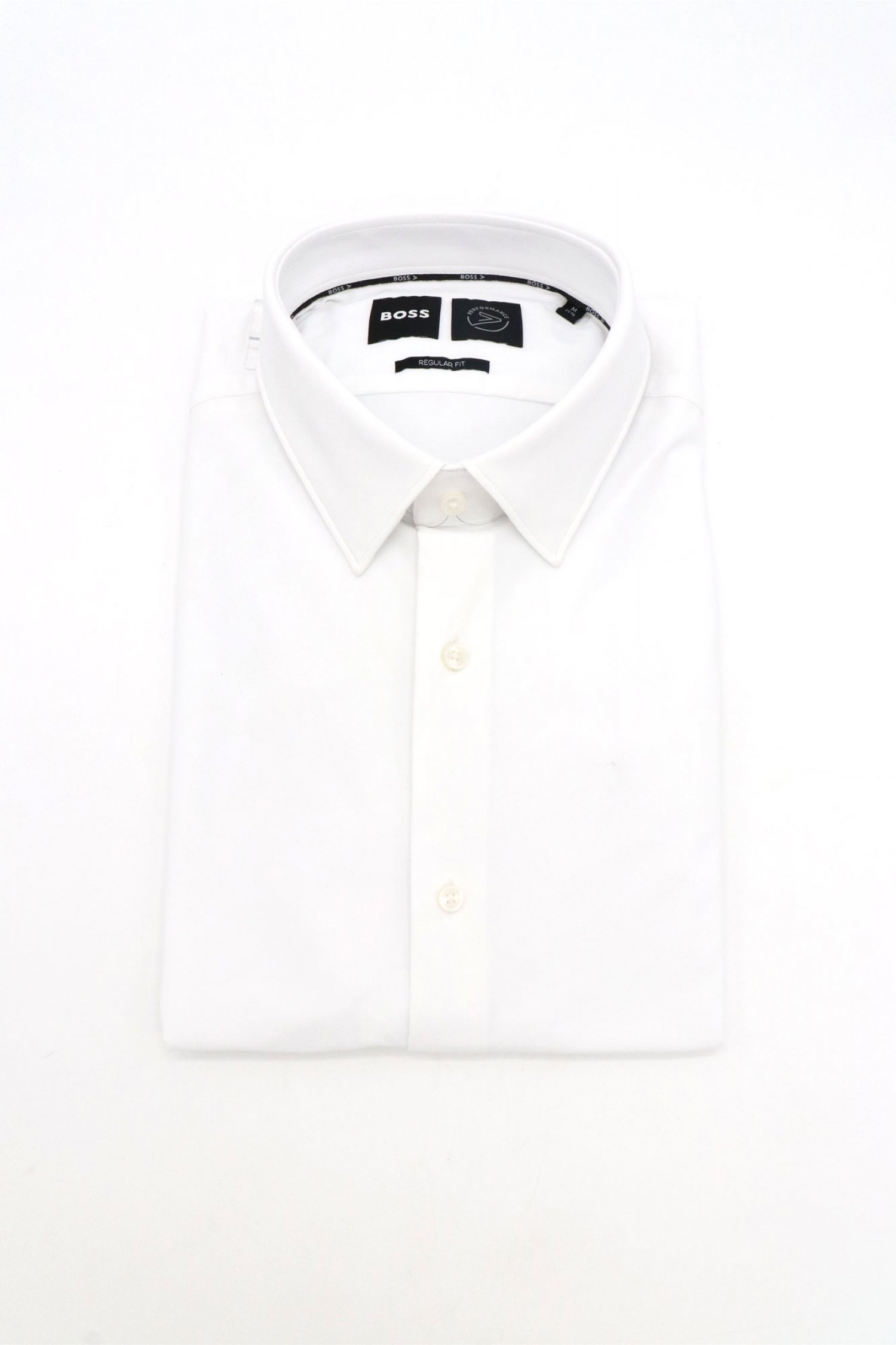 BOSS PERFORMANCE ΠΟΥΚΑΜΙΣΟ REGULAR FIT P-JOE-KENT-C1-22 ΛΕΥΚΟ