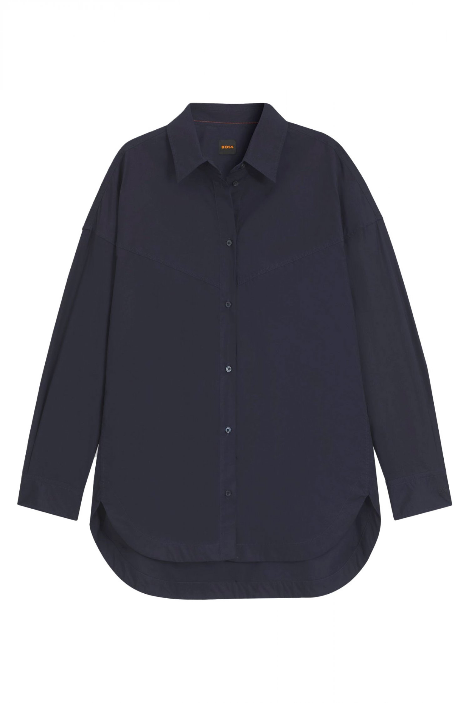 BOSS ΠΟΥΚΑΜΙΣΟ C_BOSTAFFA ΣΚΟΥΡΟ ΜΠΛΕ