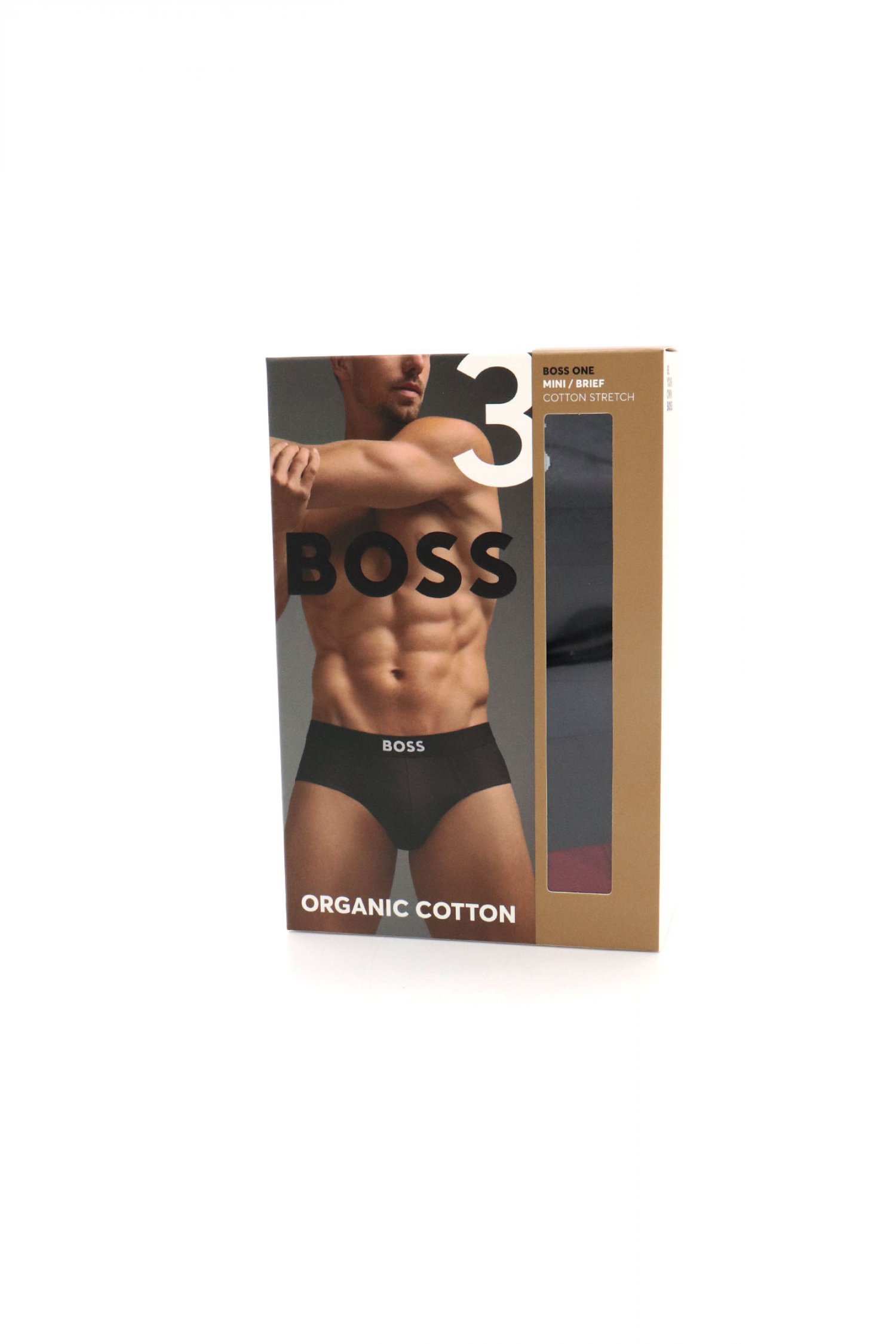 BOSS ΕΣΩΡΟΥΧΟ 3P HIPBR 3P BOSS ONE ΜΑΥΡΟ-ΜΠΛΕ-ΜΠΟΡΝΤΩ