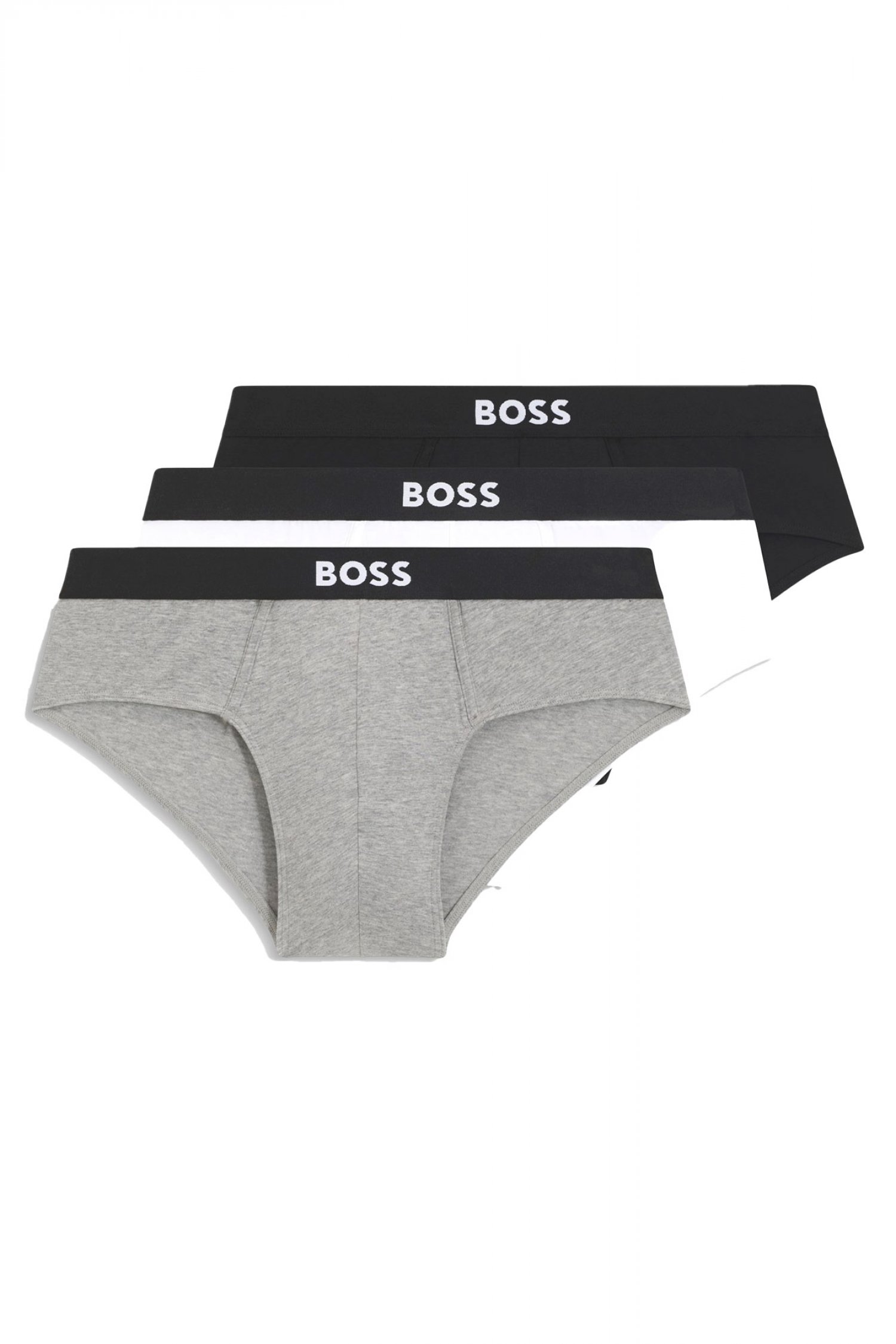 BOSS ΕΣΩΡΟΥΧΟ 3P HIPBR BOSS ONE MINI BRIEF ΜΑΥΡΟ-ΛΕΥΚΟ-ΓΚΡΙ