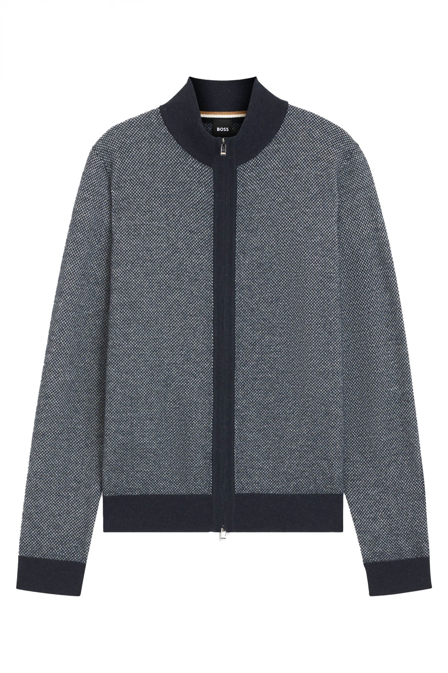 BOSS ΠΛΕΚΤΟ FULLZIP H-HETEMO ΜΠΛΕ